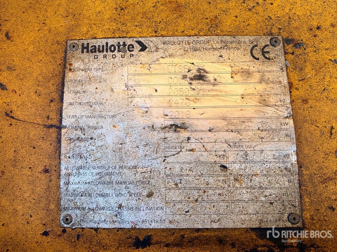 2018 Haulotte COMPACT12