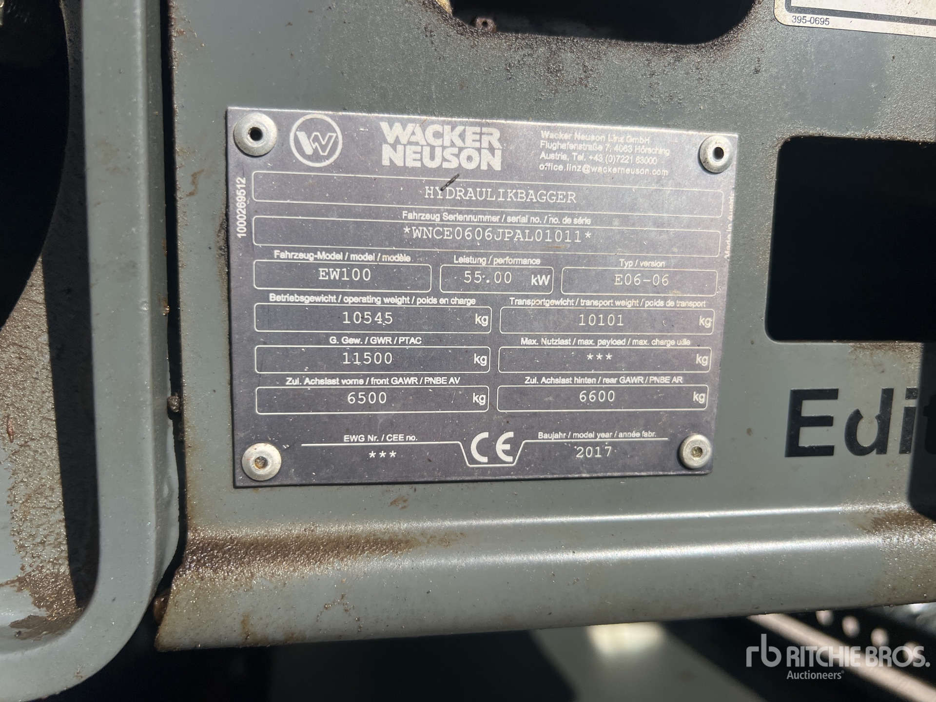 2018 Wacker Neuson EW100