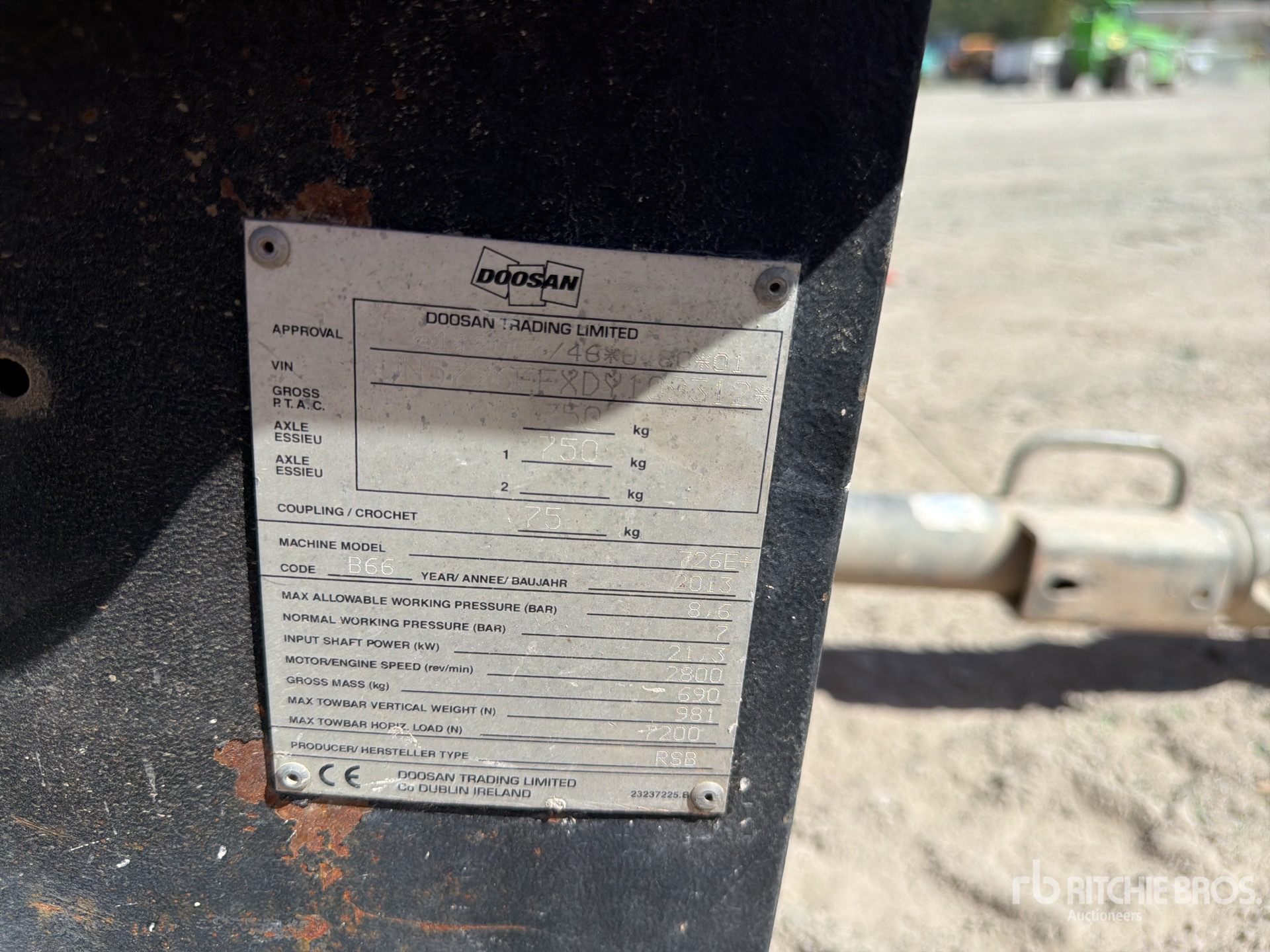 2013 Doosan Portable Power 726E+