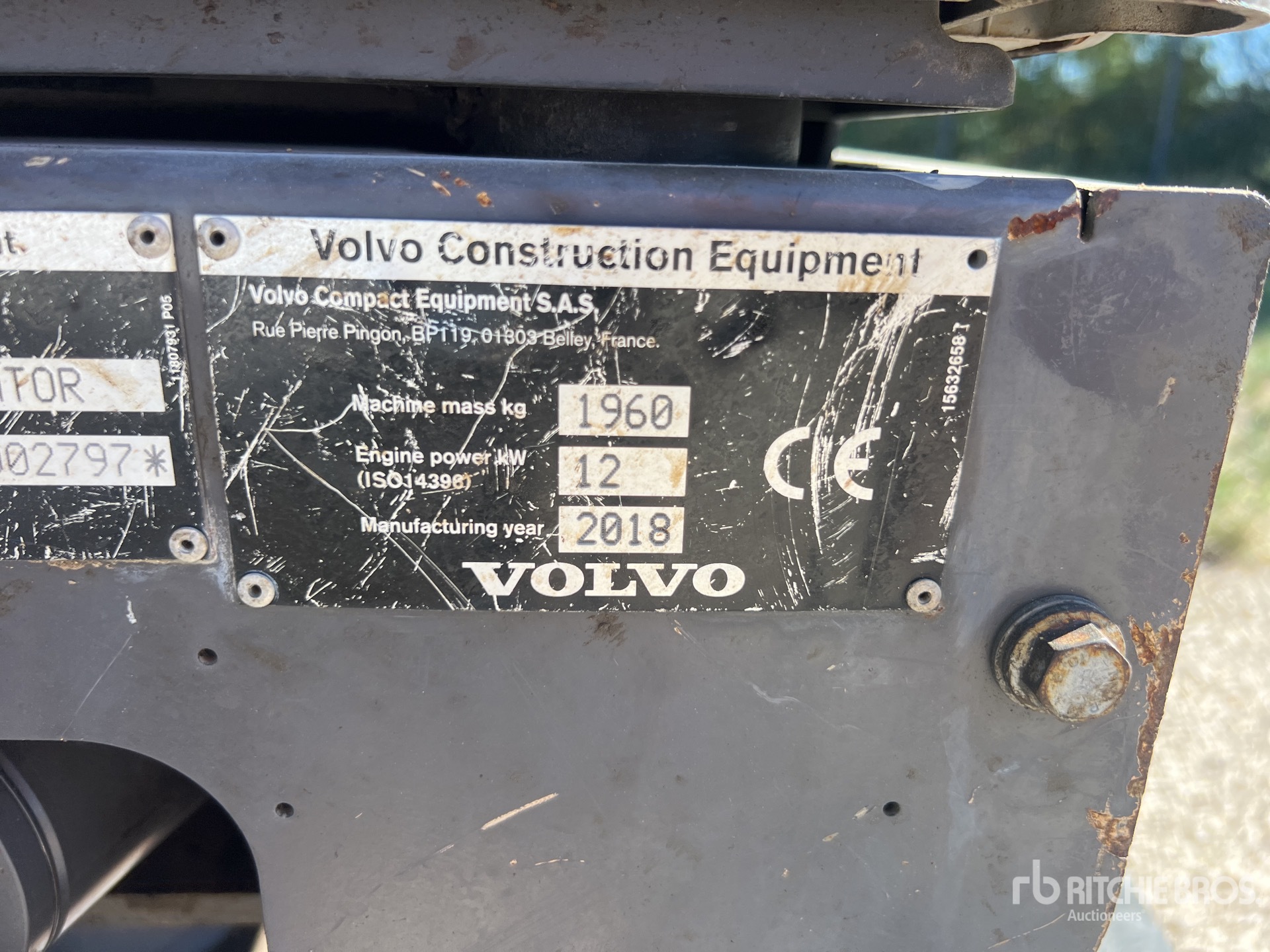 2018 Volvo EC20D