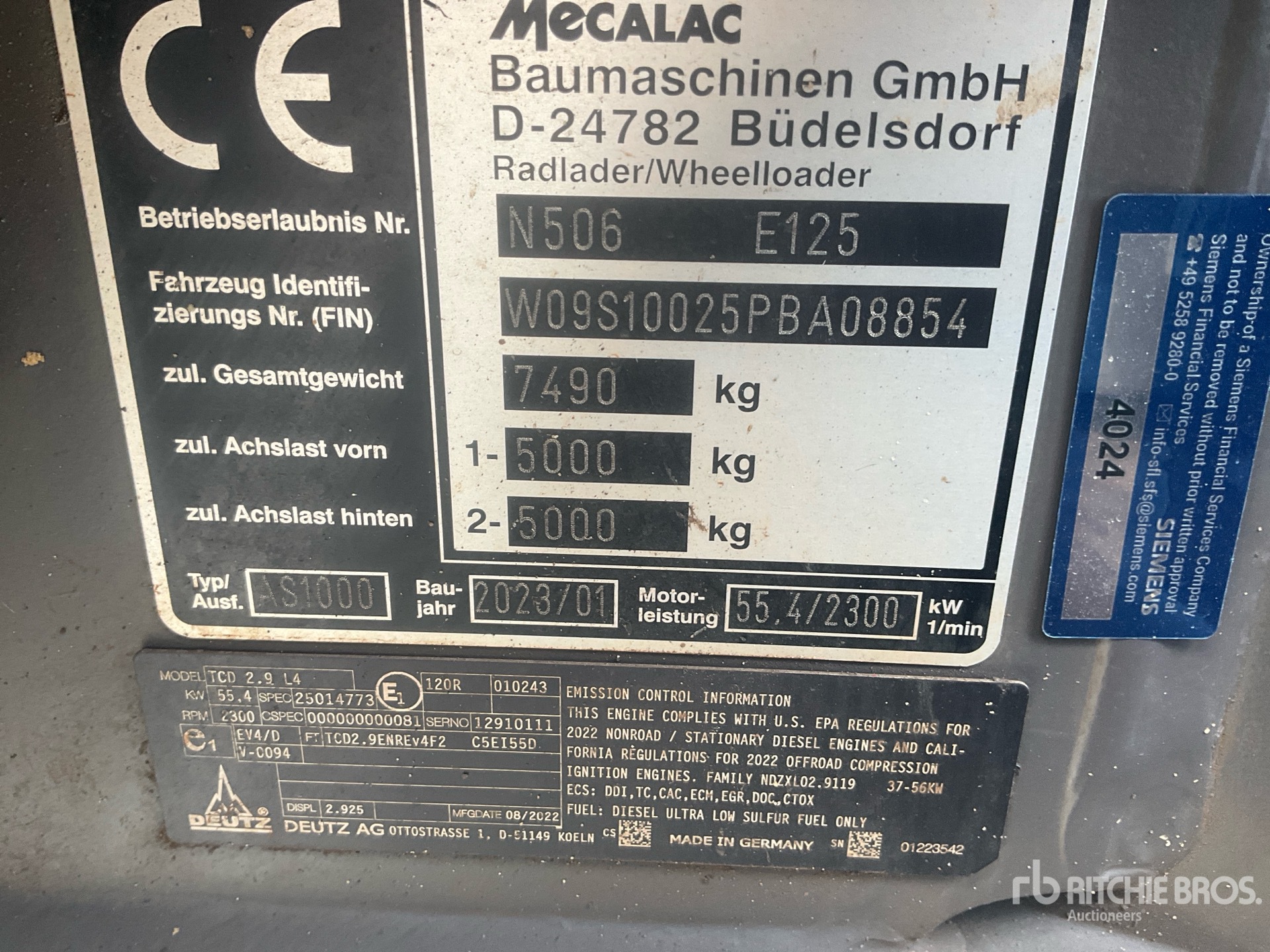2023 Mecalac AS1000