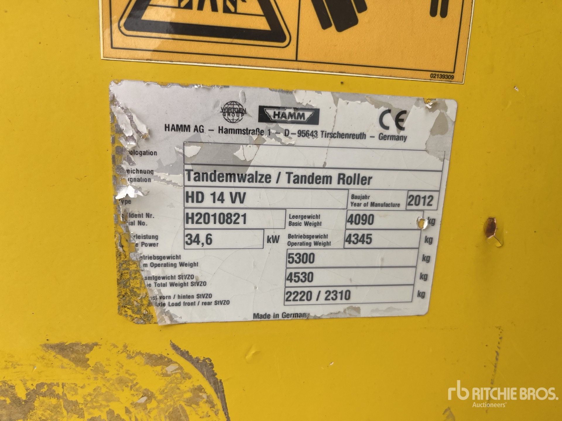 2012 Hamm HD14VV