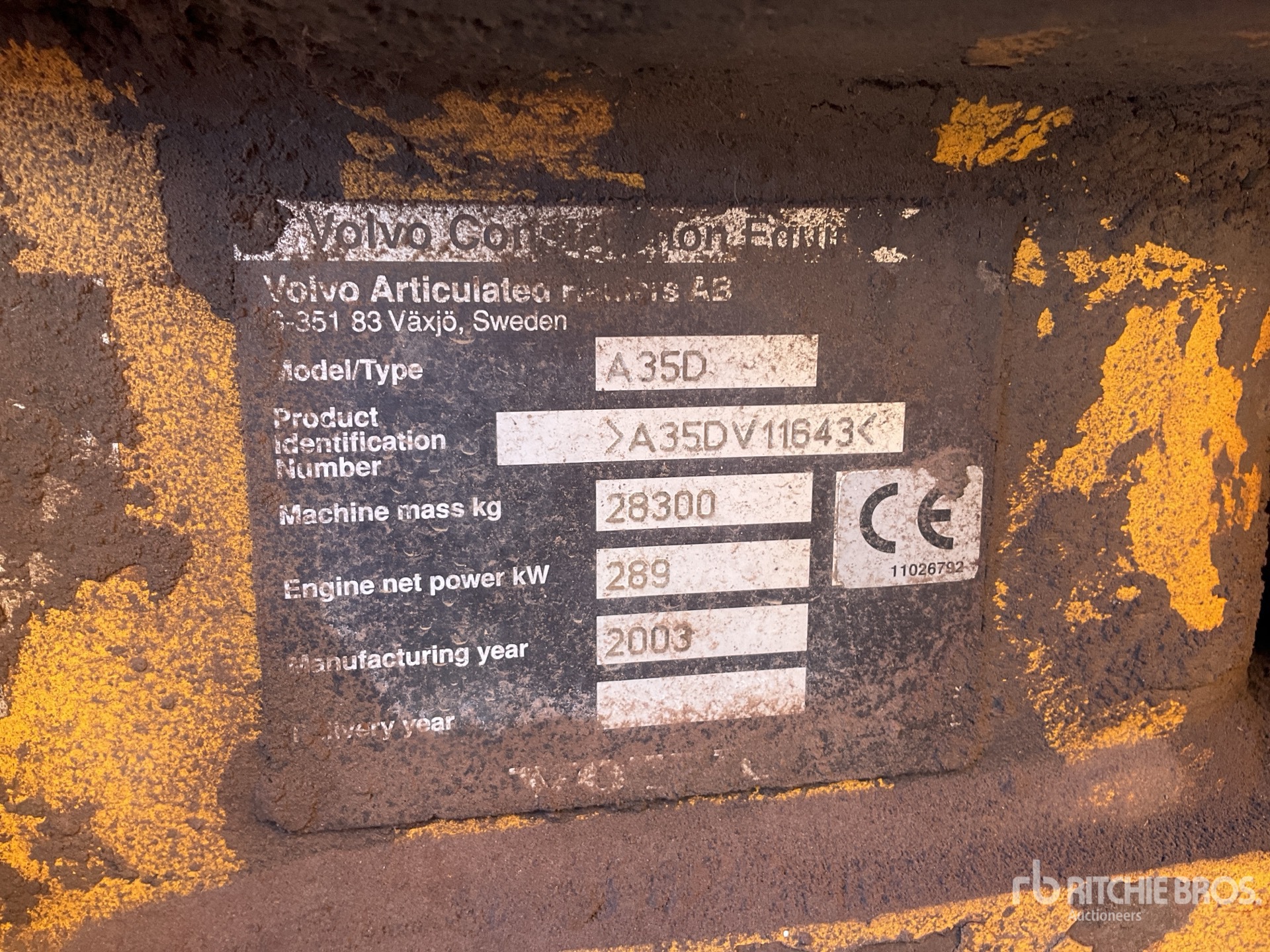 2003 Volvo A35D