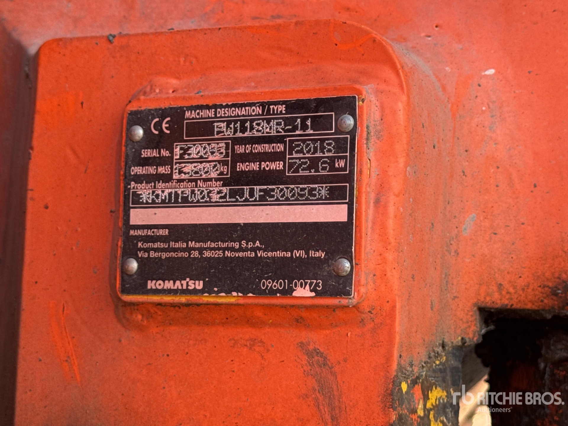 2018 Komatsu PW118MR-11