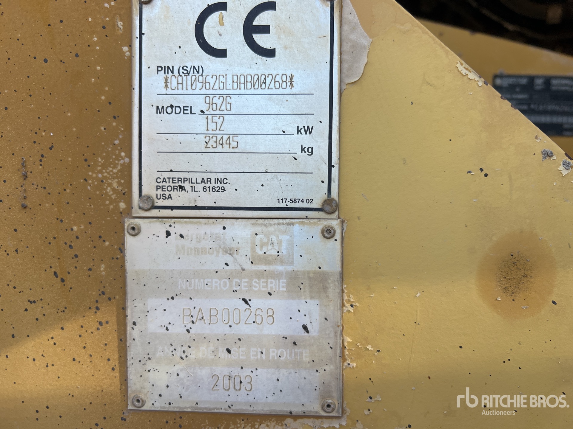 2003 Caterpillar 962G SERIES II