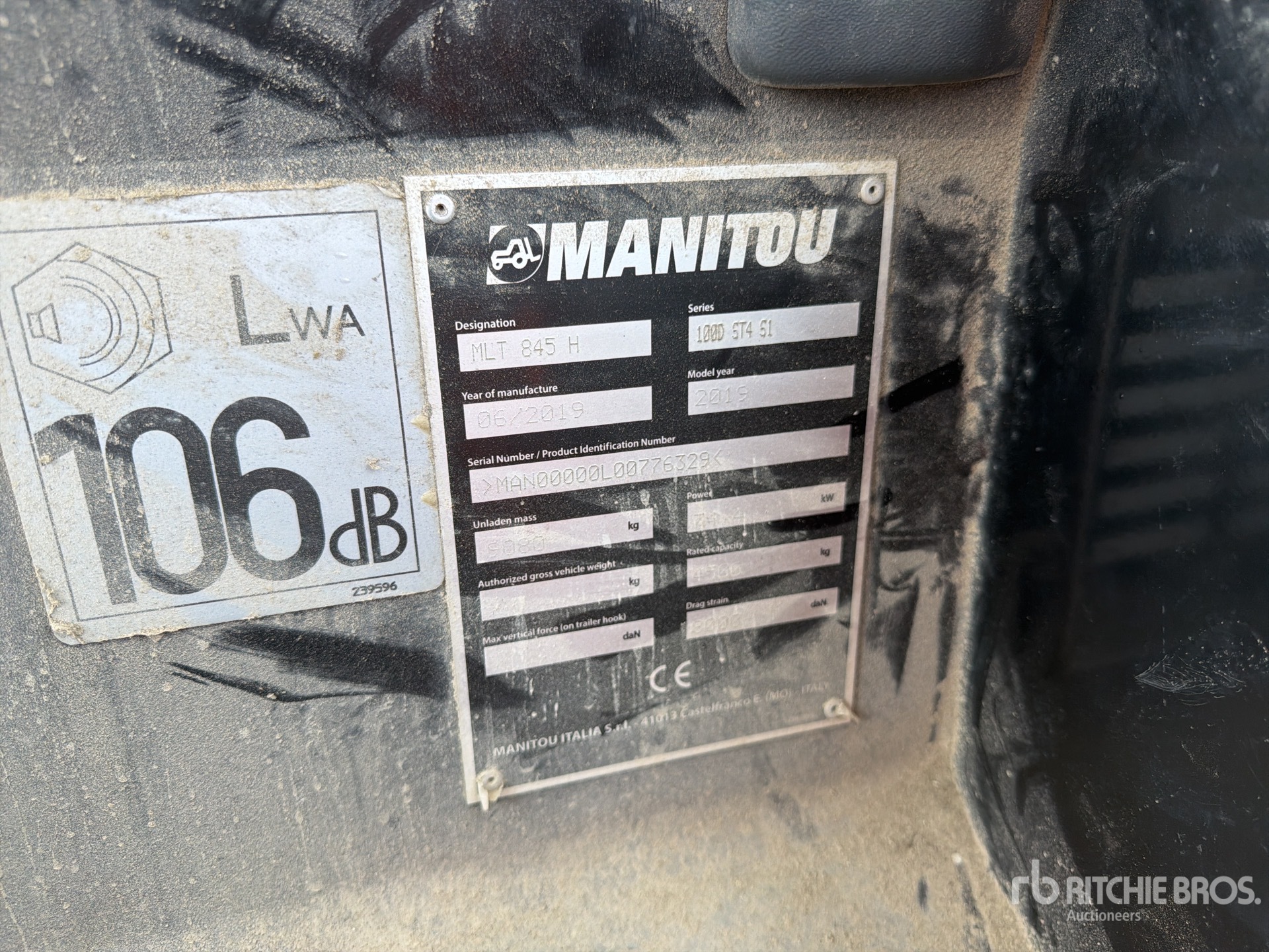 2019 Manitou MLT845H