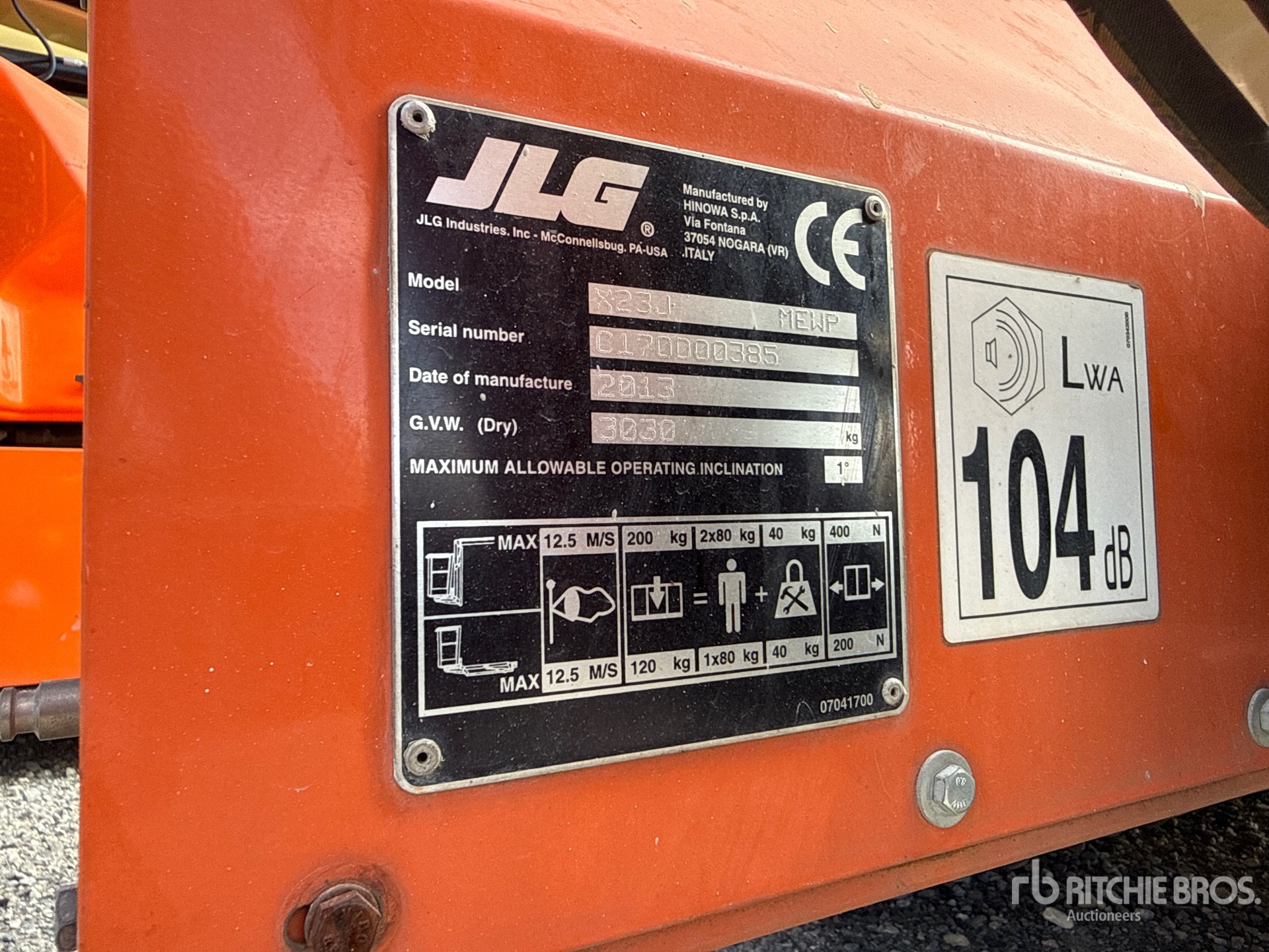 2013 JLG X23J
