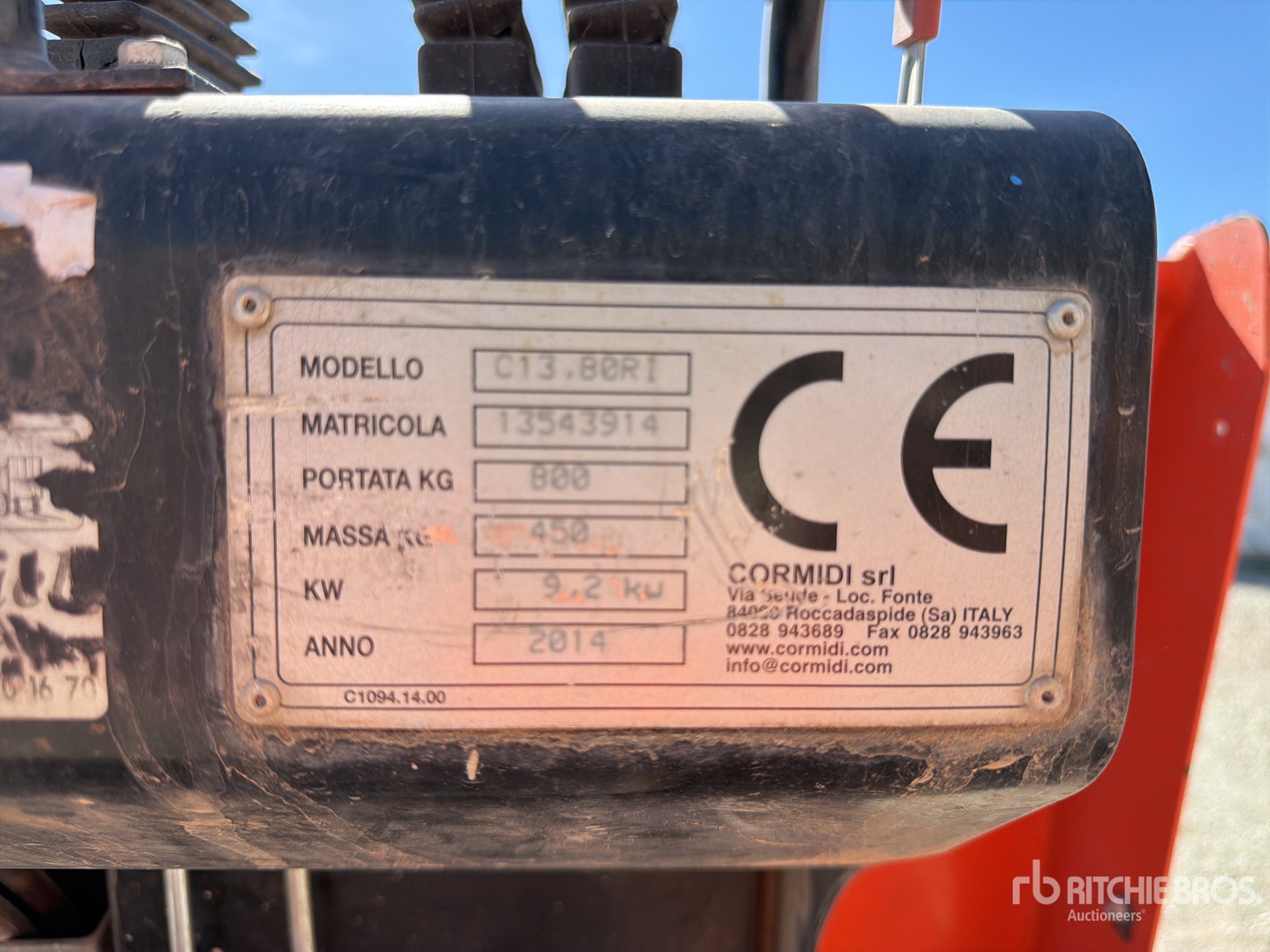 2014 Cormidi C13.80RI