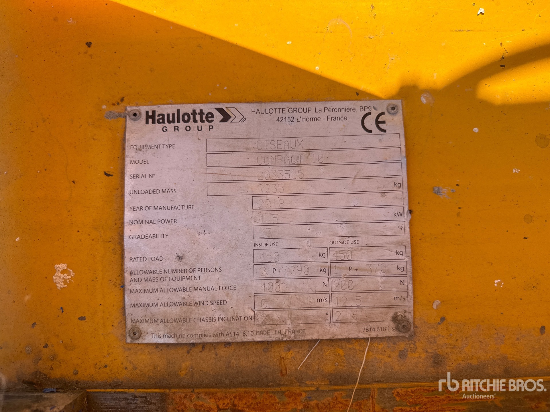 2018 Haulotte COMPACT 10
