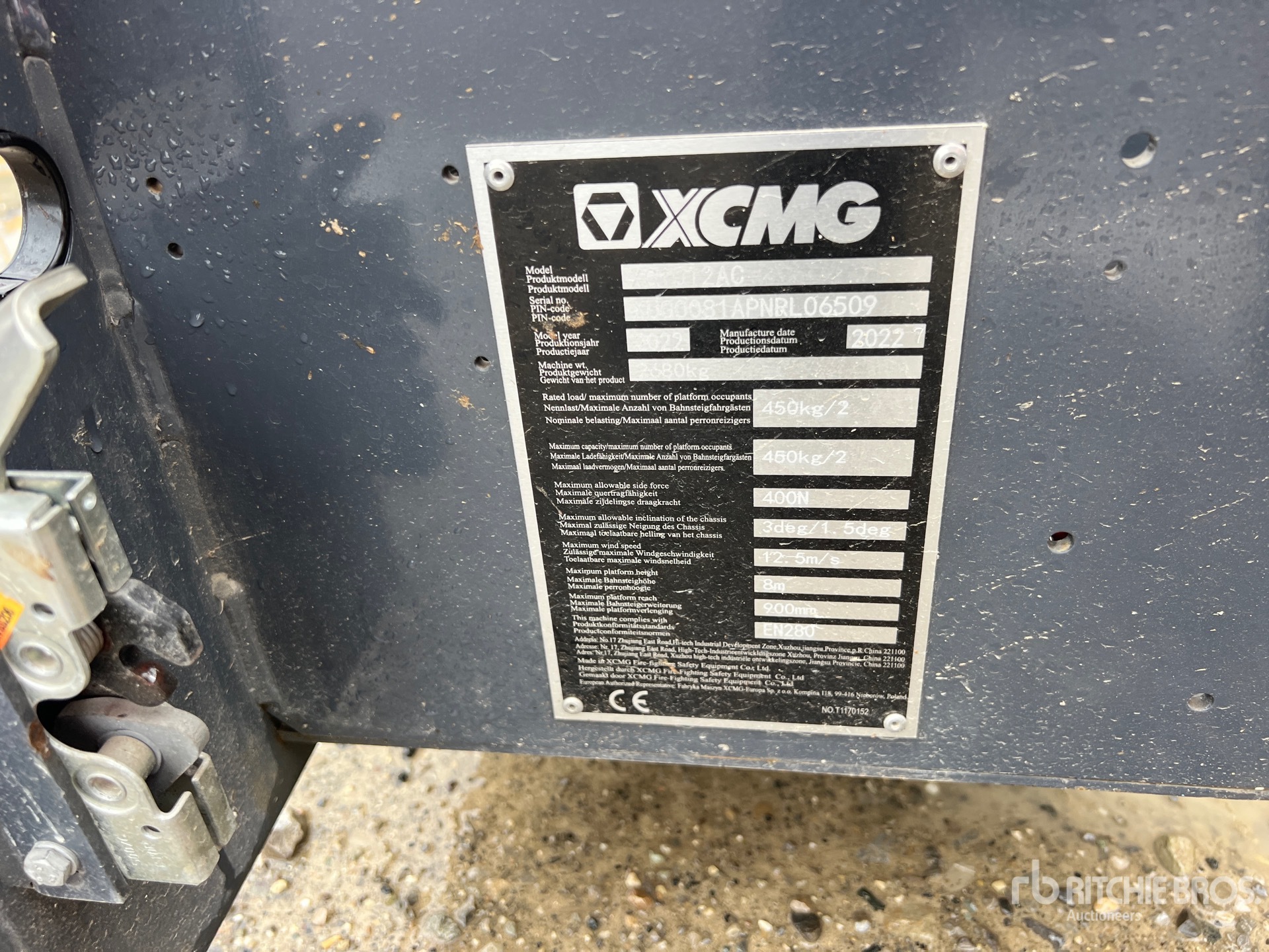 2022 XCMG XG1012AC