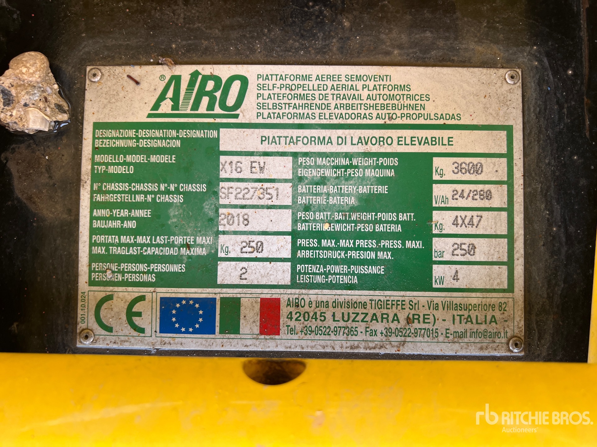 2018 Airo X16EW