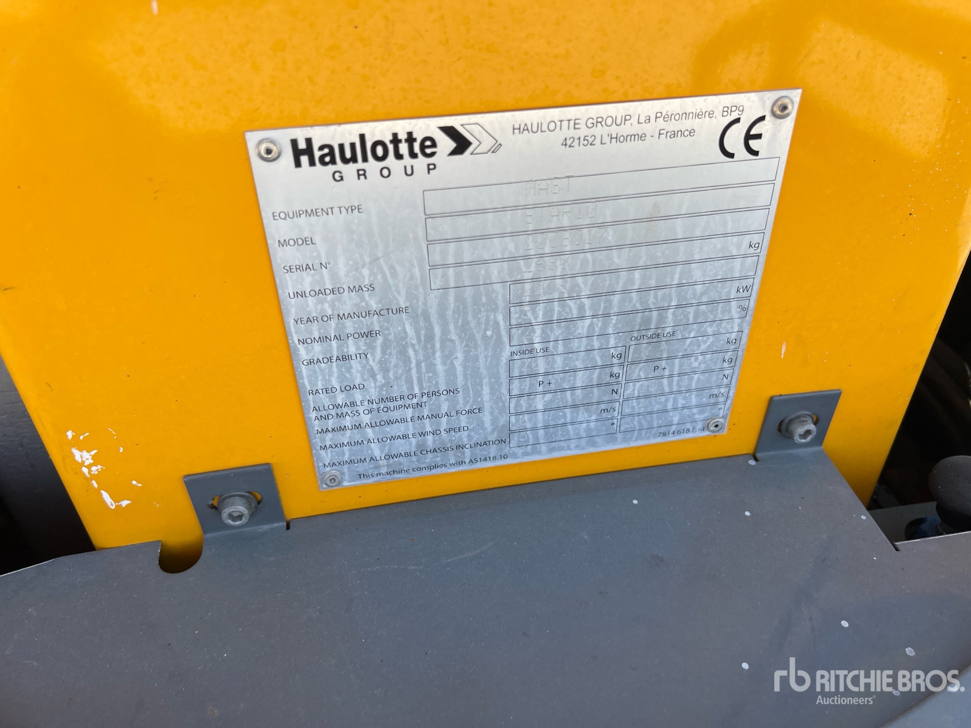 2018 Haulotte STAR 10