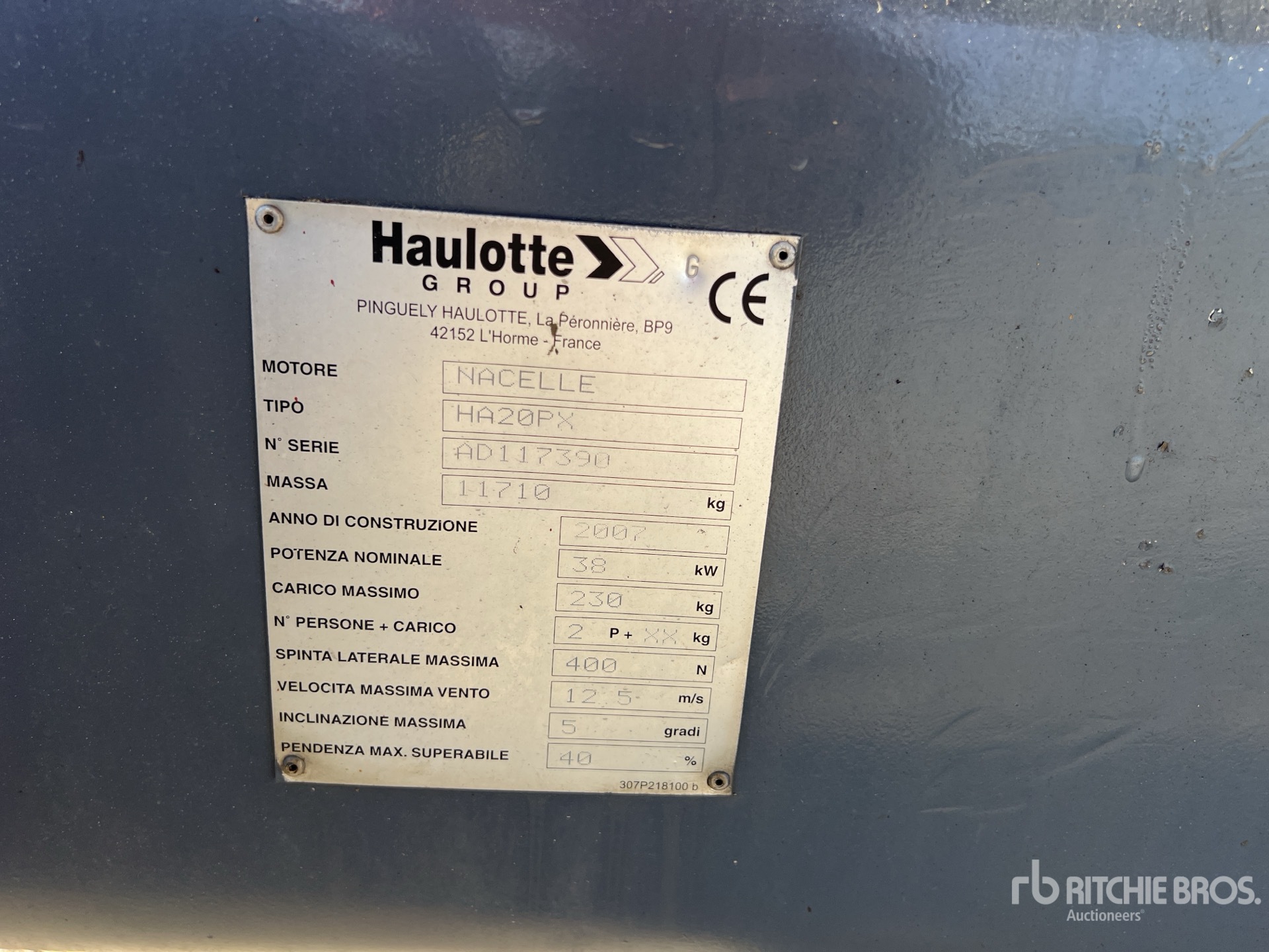2007 Haulotte HA20 PX