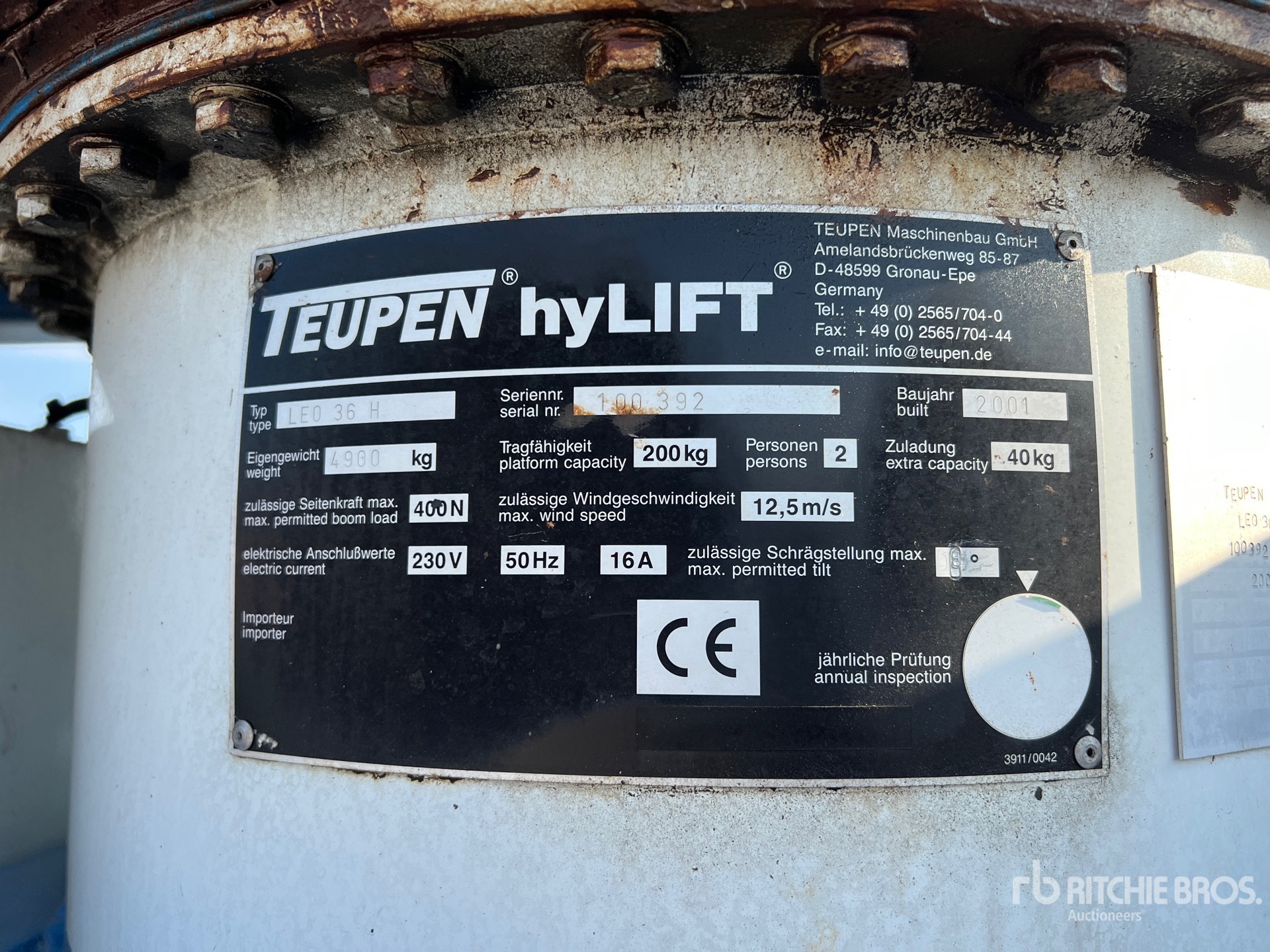 2001 Teupen LEO 36 H