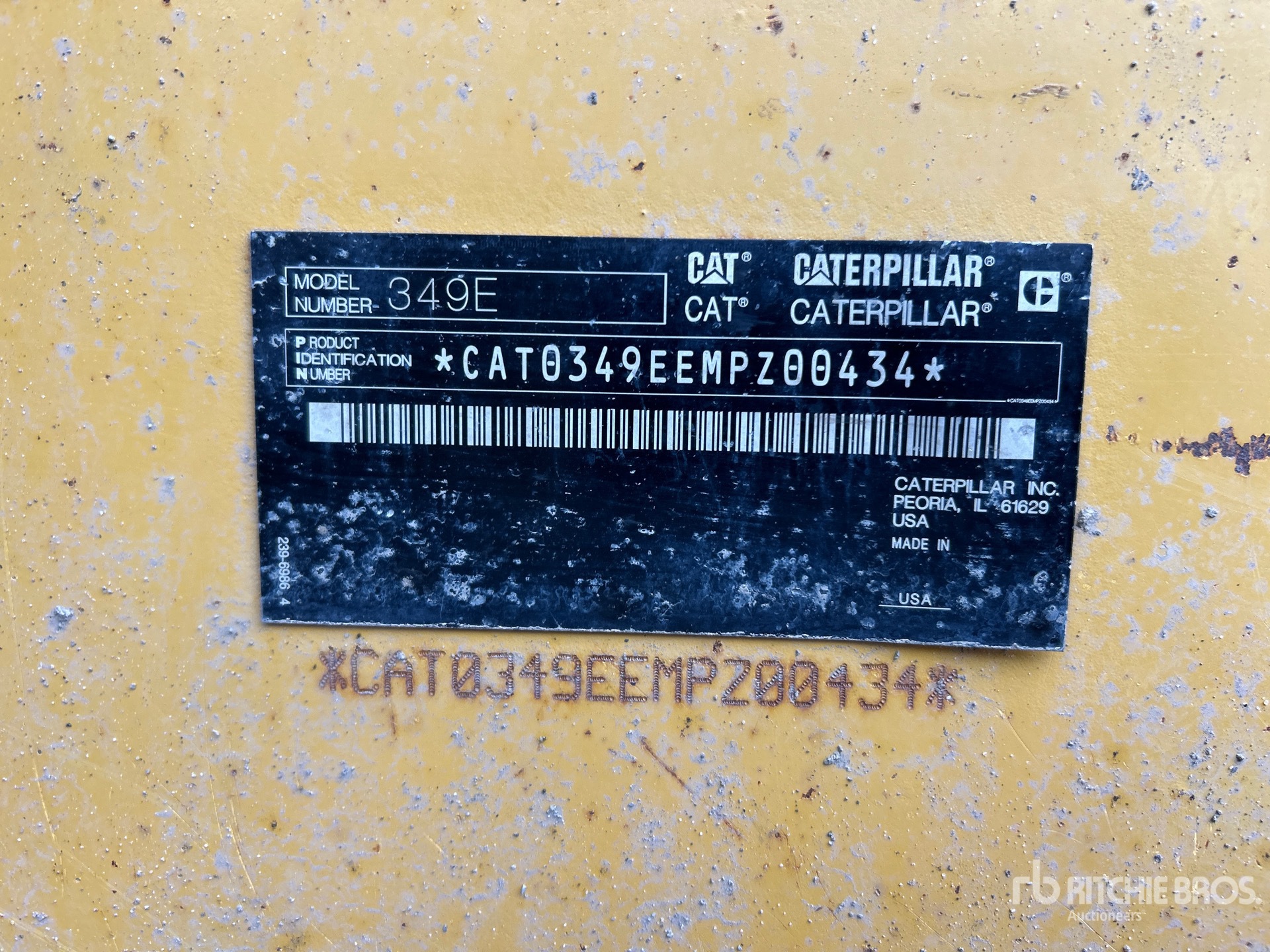 2012 Caterpillar 349E L