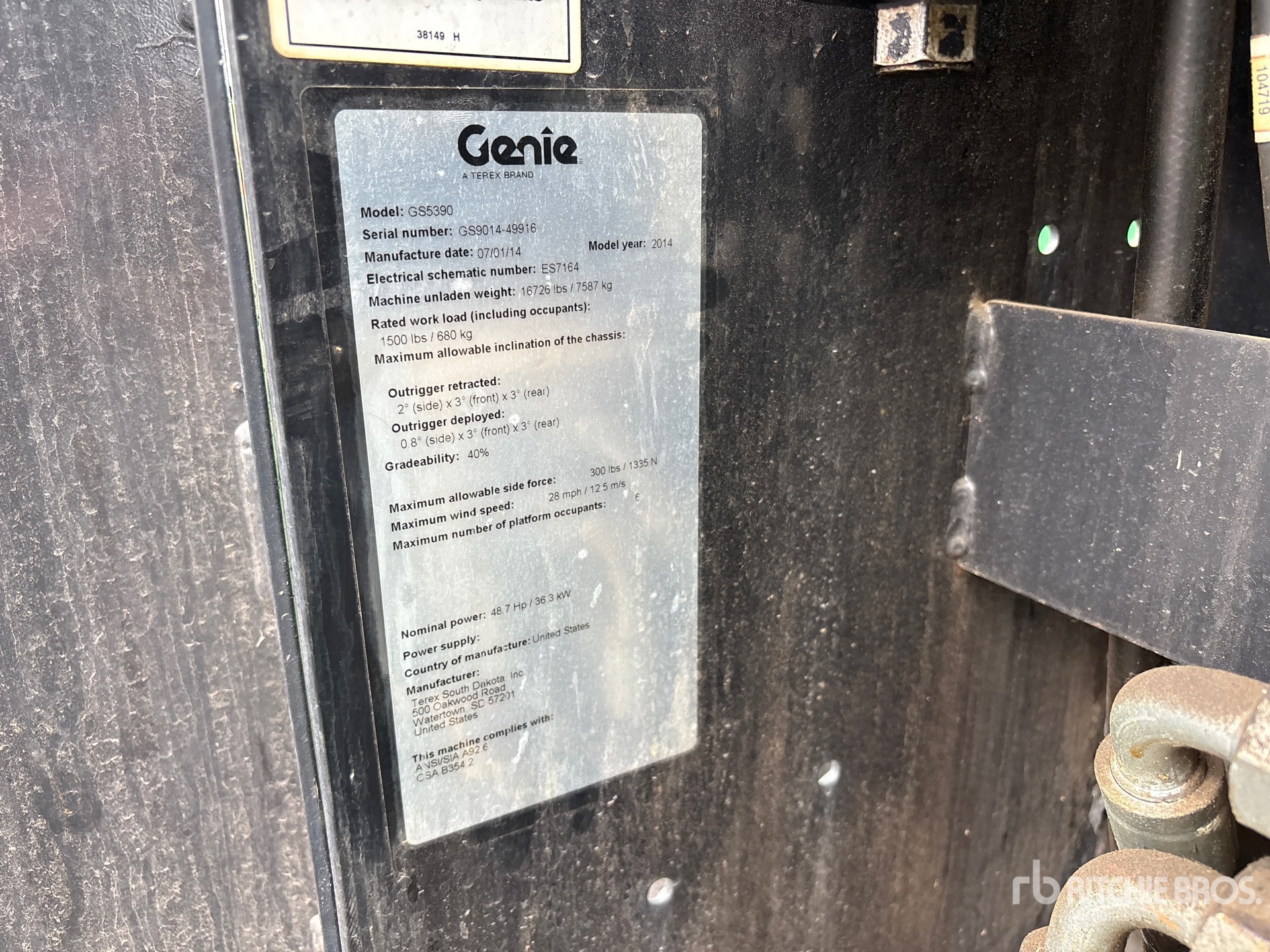 2014 Genie GS-5390
