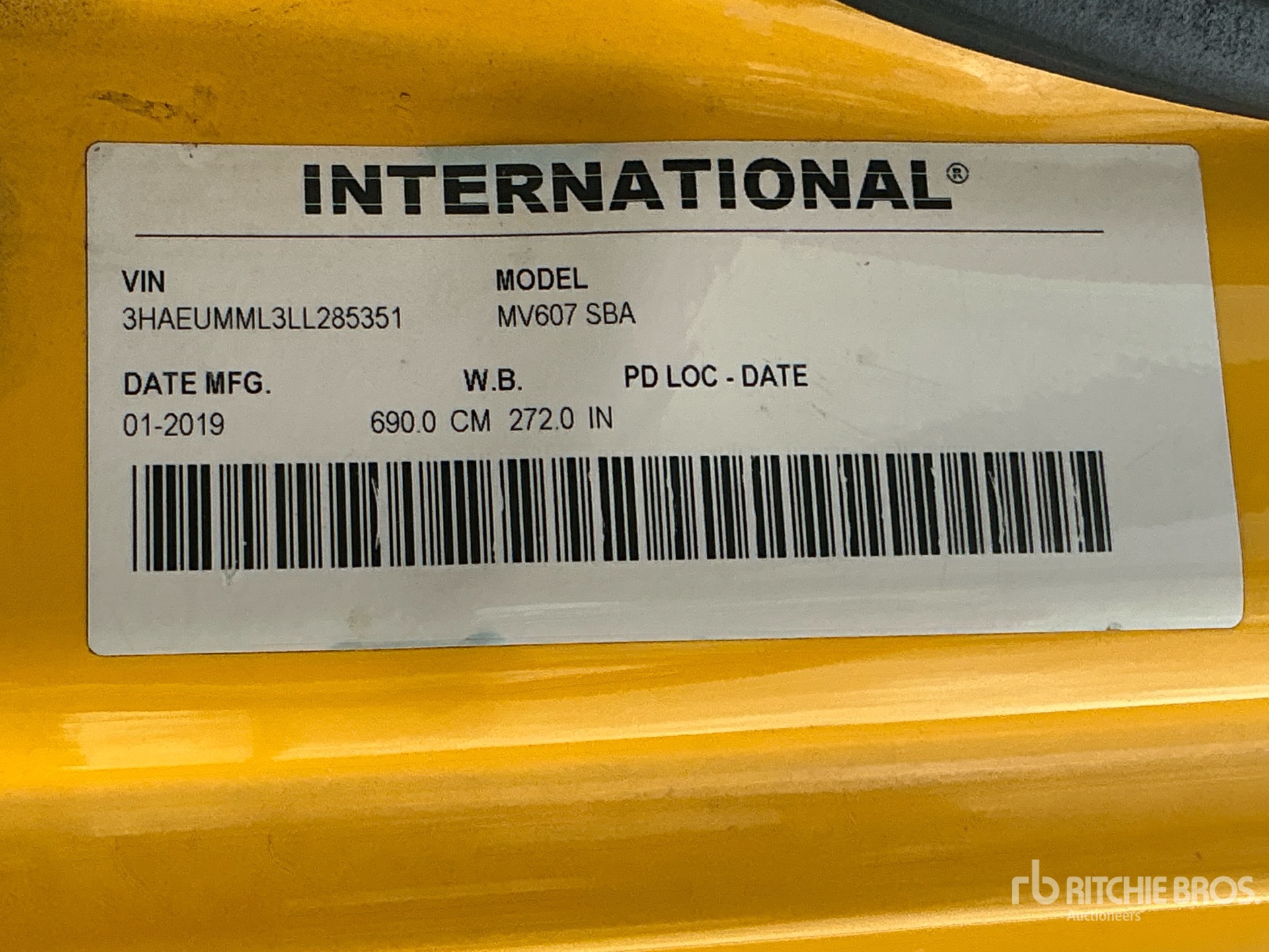 2020 International MV607