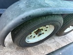 Trailer Chassis with Left Front Tire