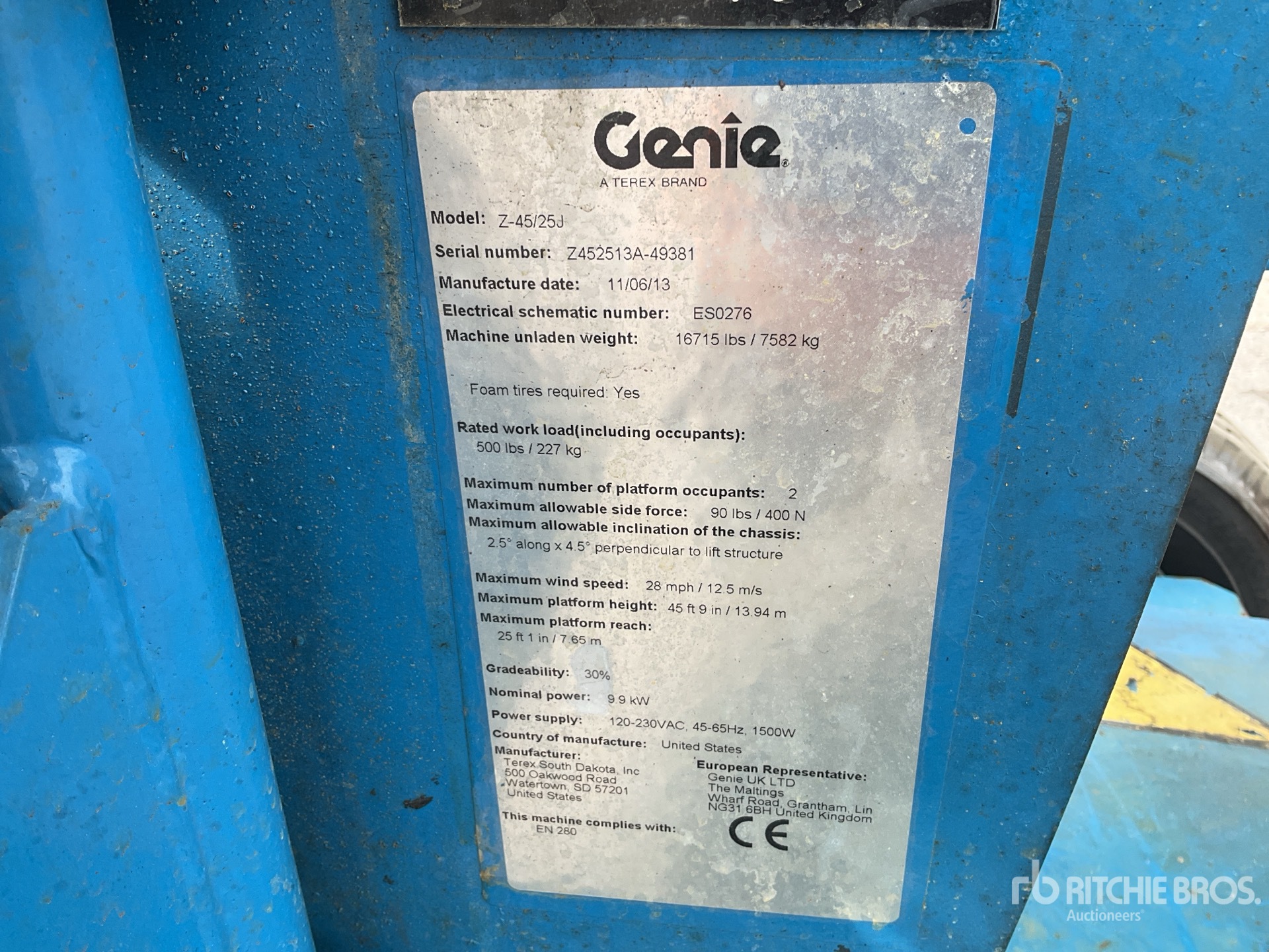 2013 Genie Z-45/25J