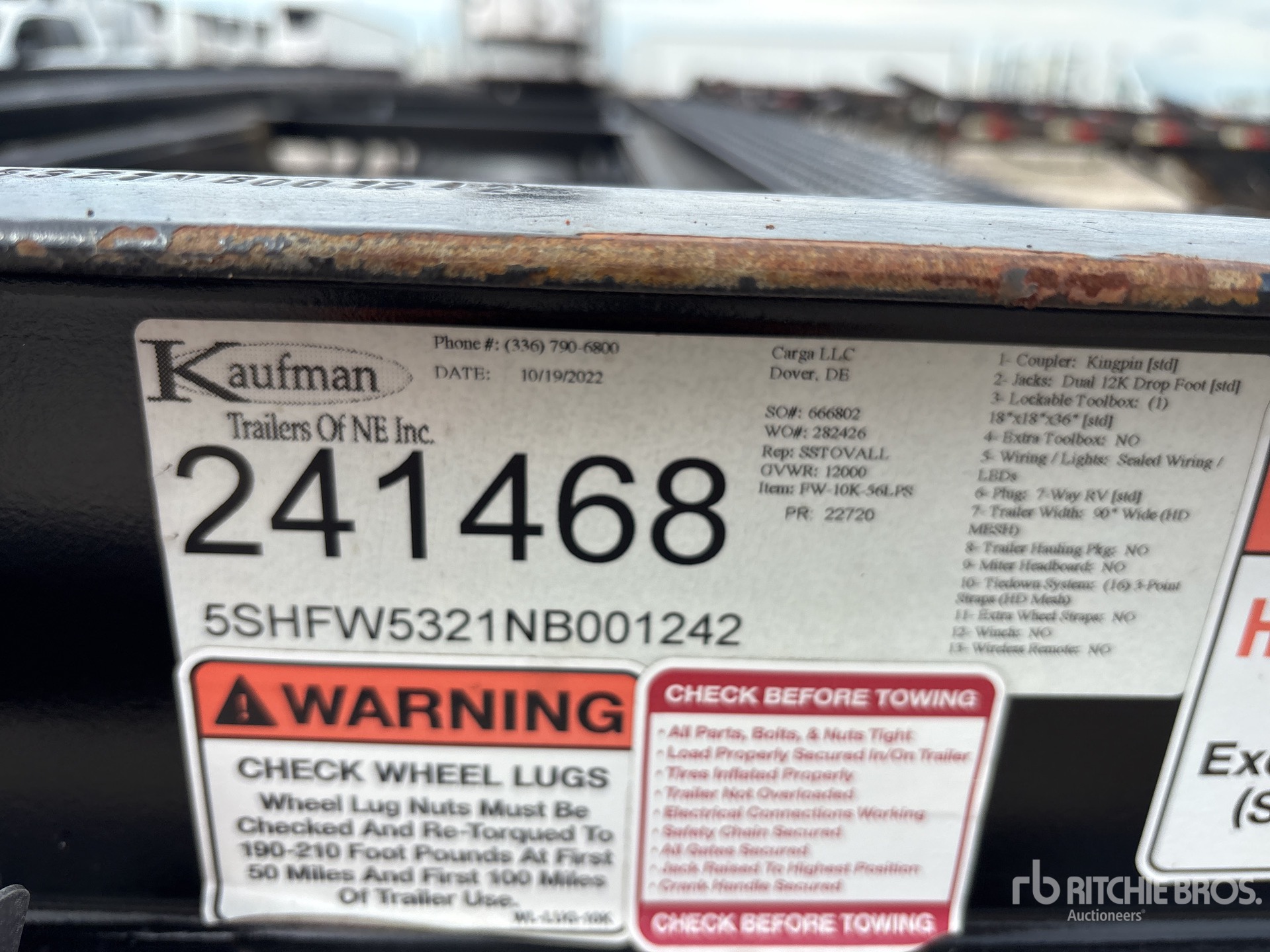 2022 Kaufman FW-10K-56LPS