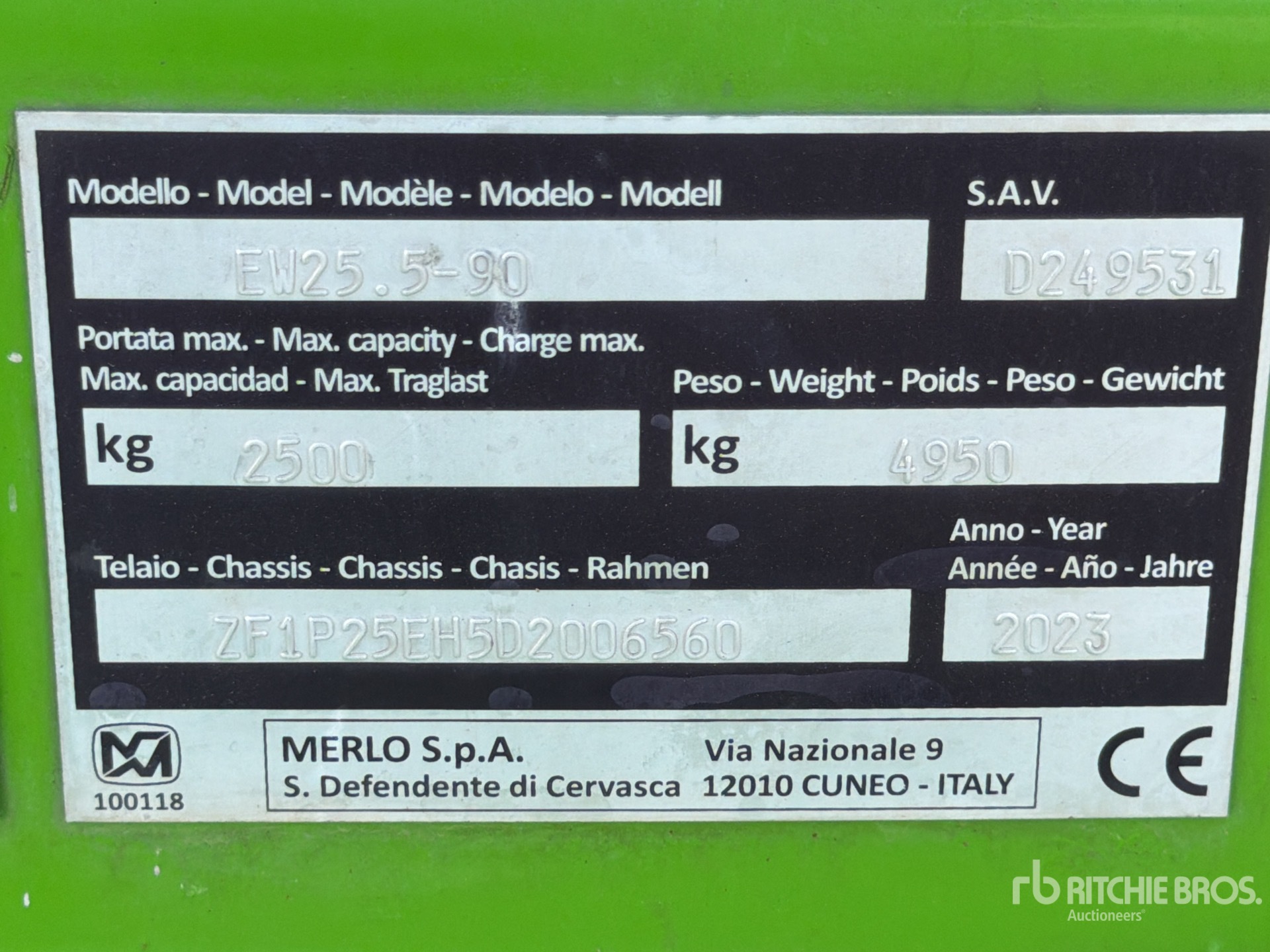 2023 Merlo E-WORKER 25.5-9