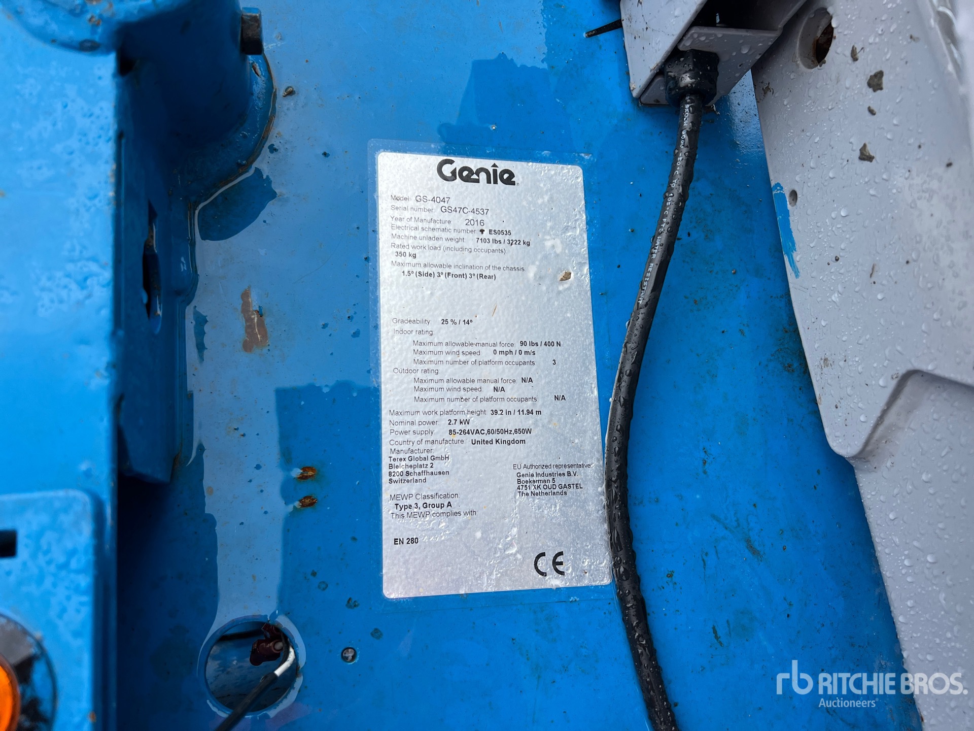 2016 Genie GS-4047