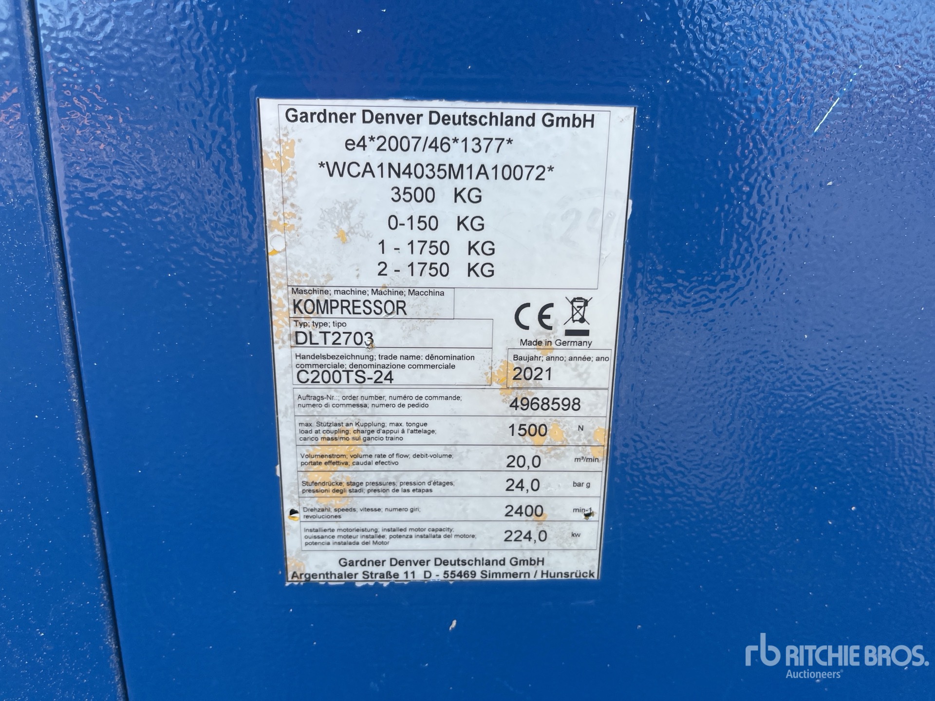 2021 Compair C200TS24/HG1 DL