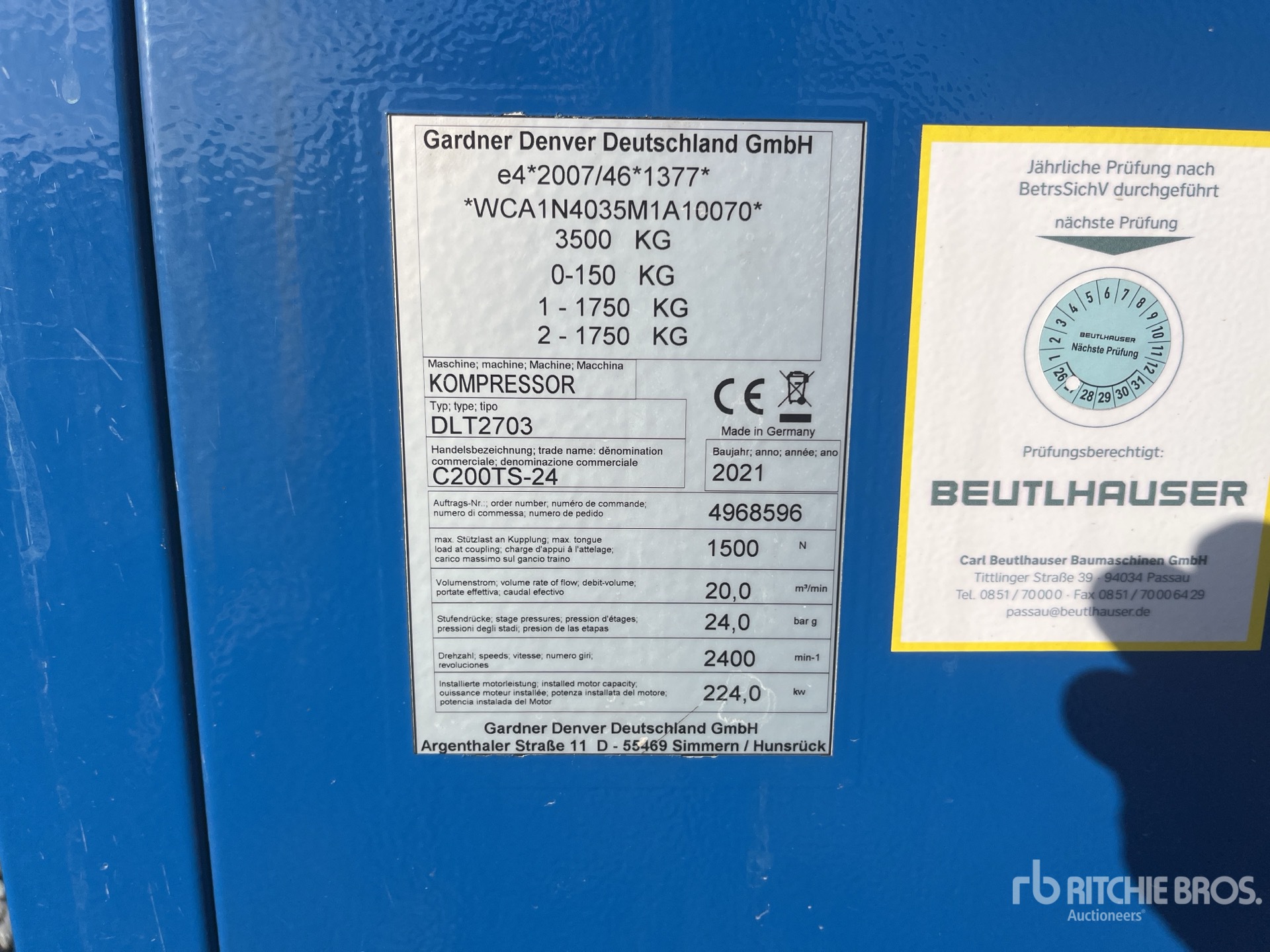 2021 Compair C200TS24/HG1 DL
