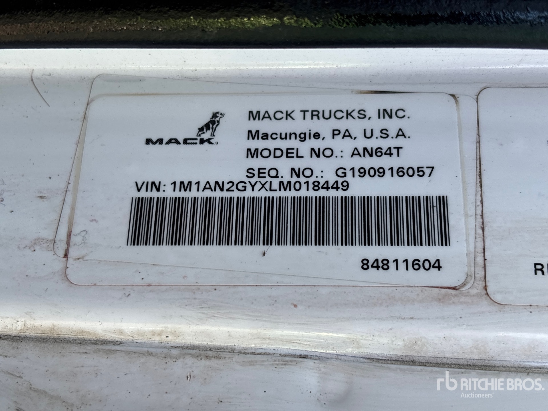2020 Mack ANTHEM AN64T