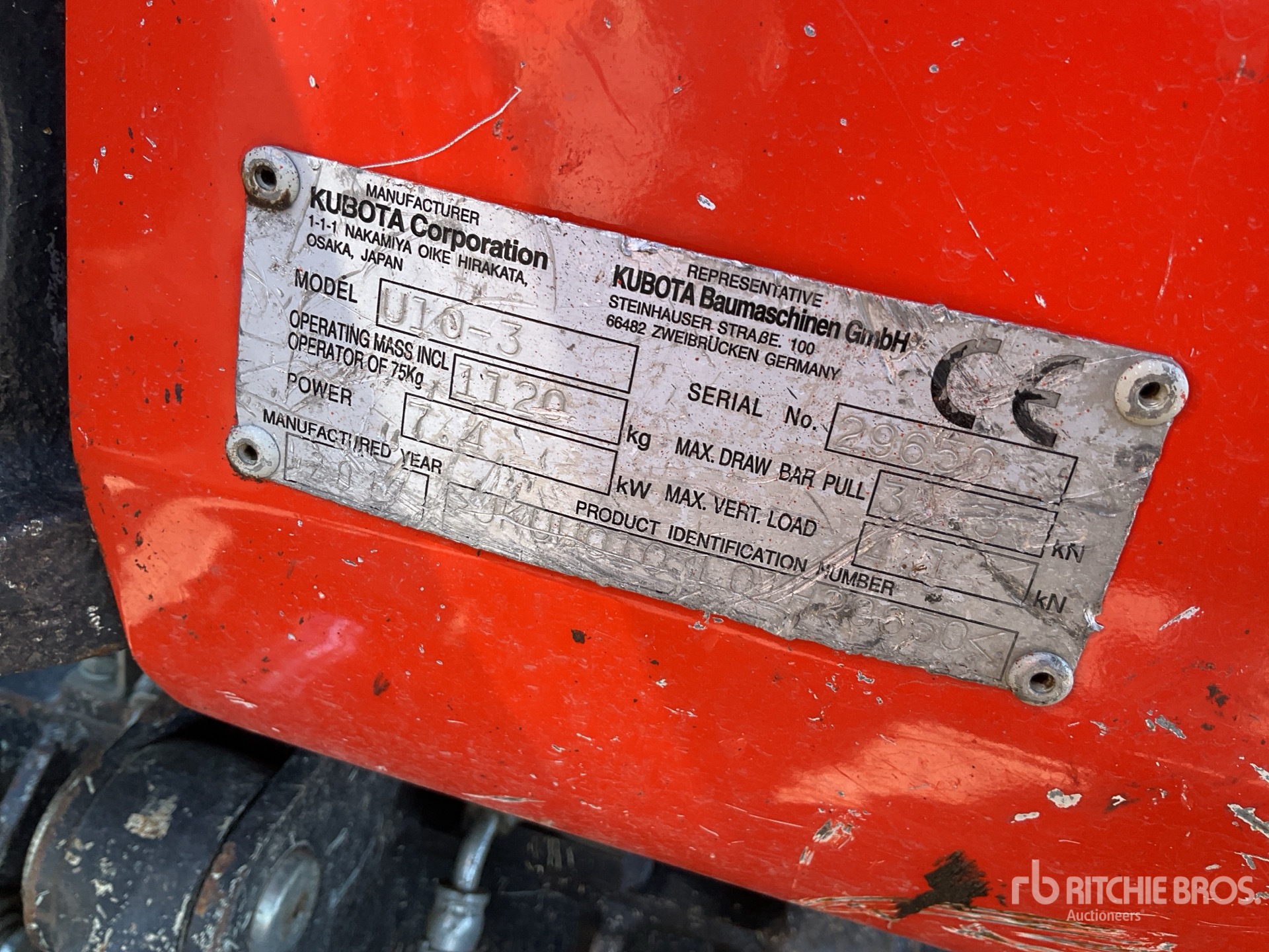 2018 Kubota U10-3