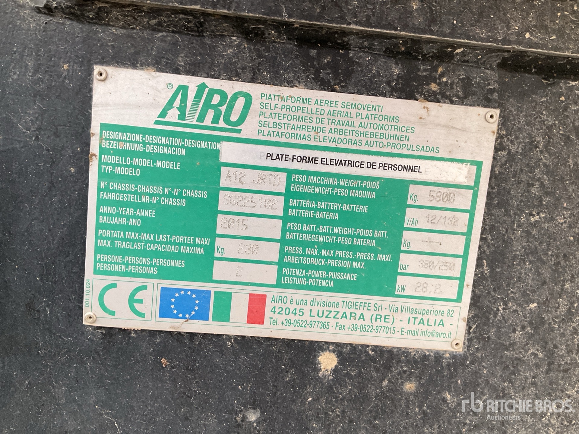 2015 Airo A12JRTD