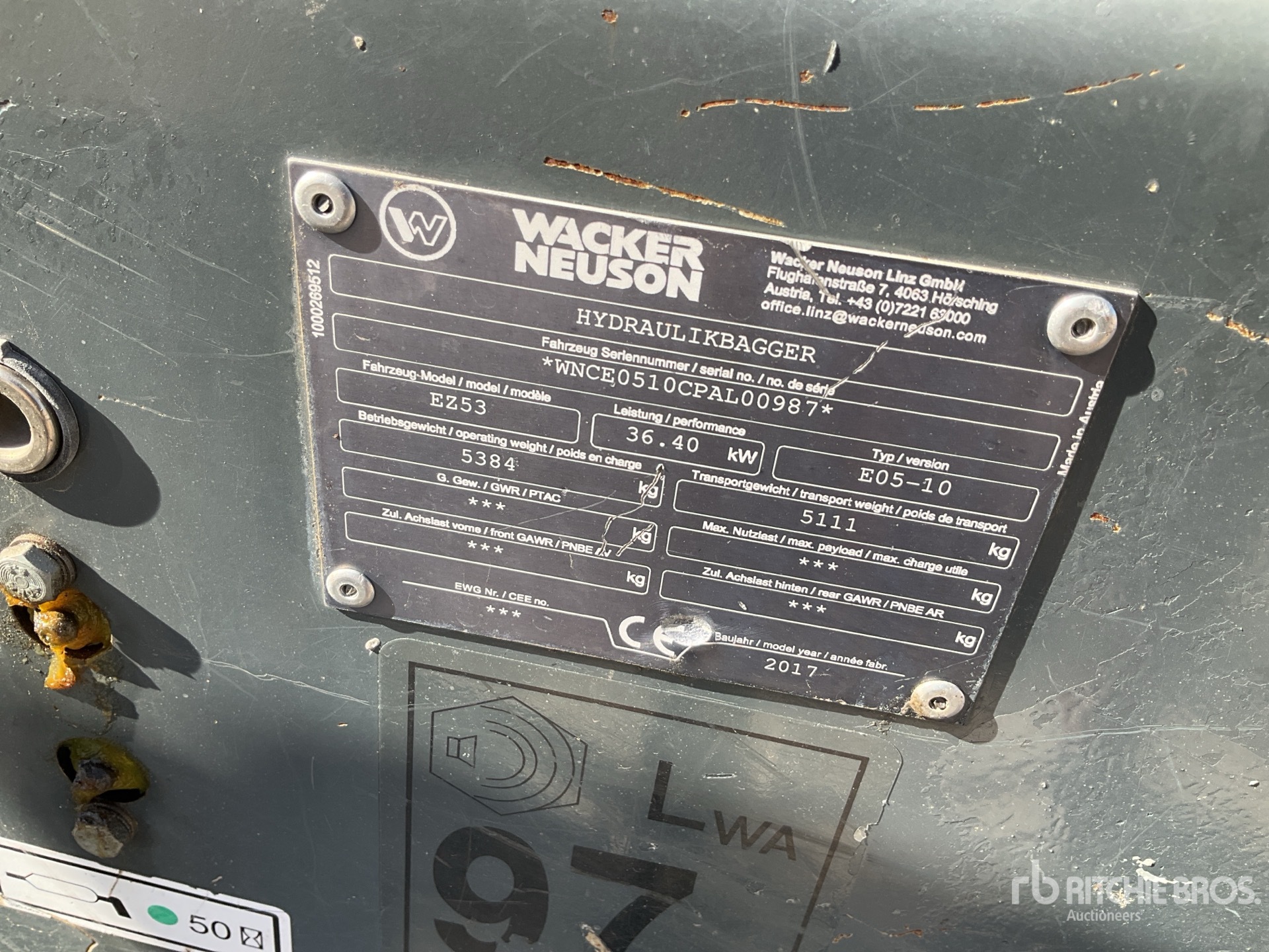 2017 Wacker Neuson EZ53