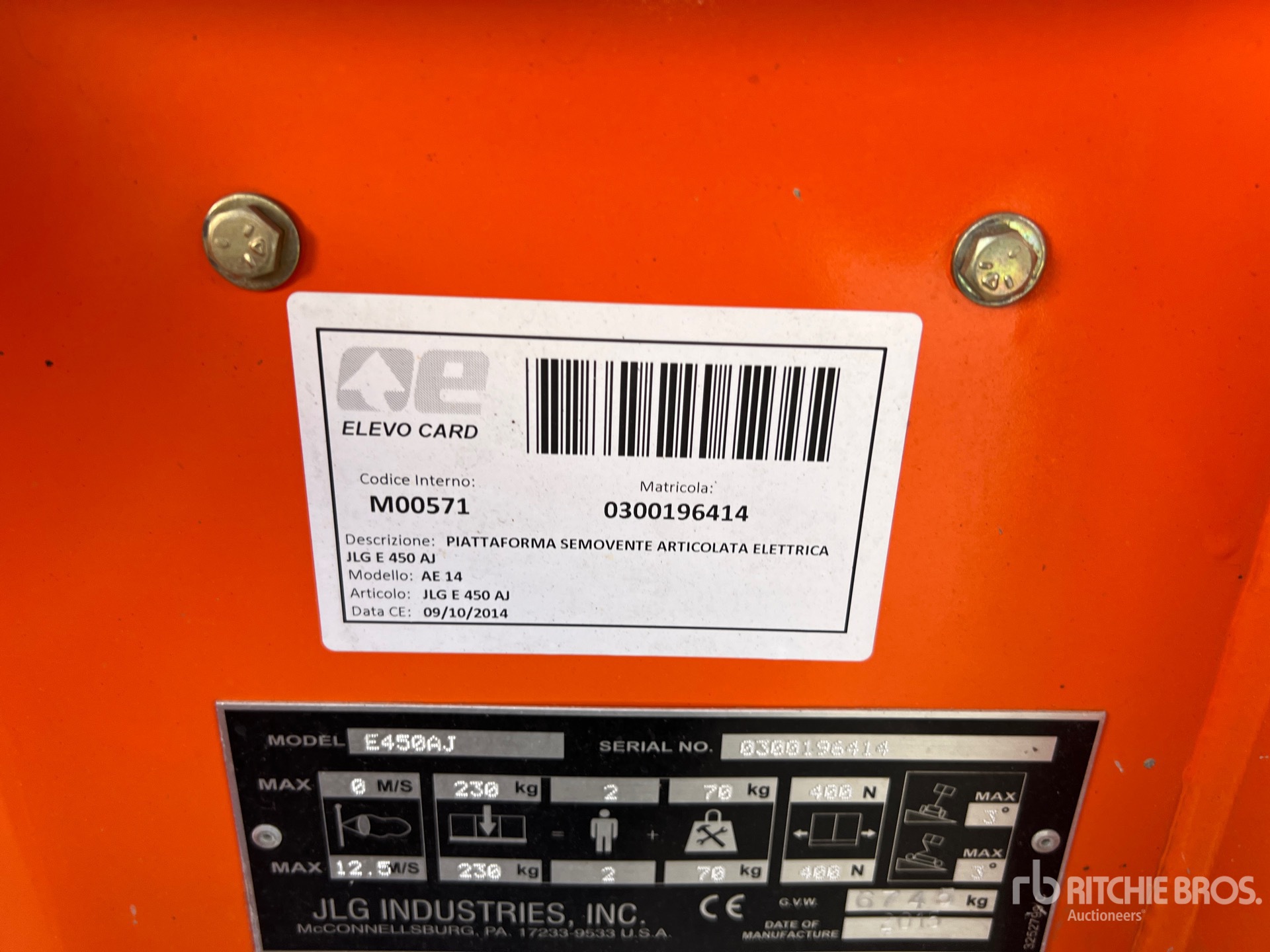 2015 JLG 450AJ SERIES LL
