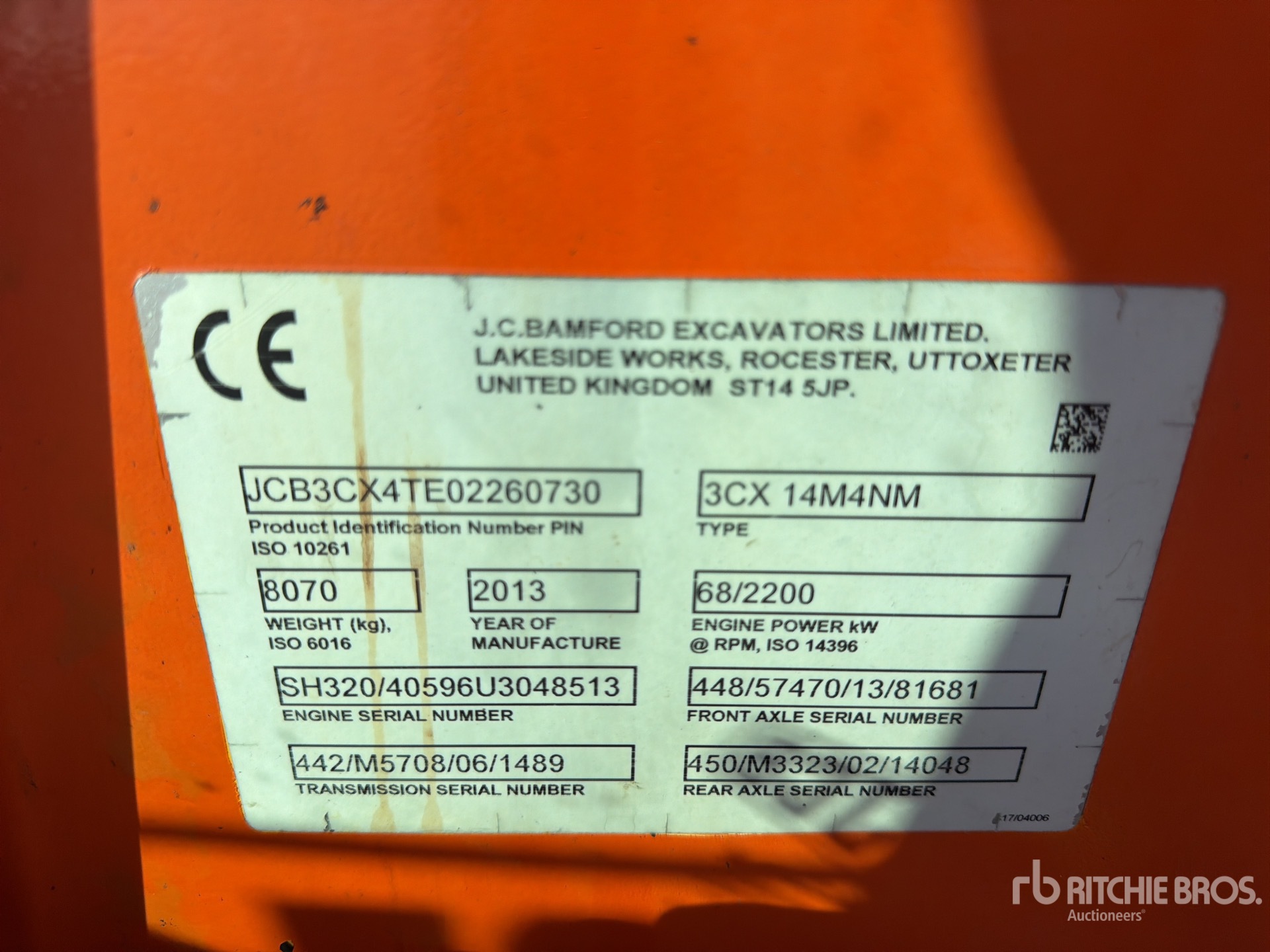 2013 JCB 3CXP