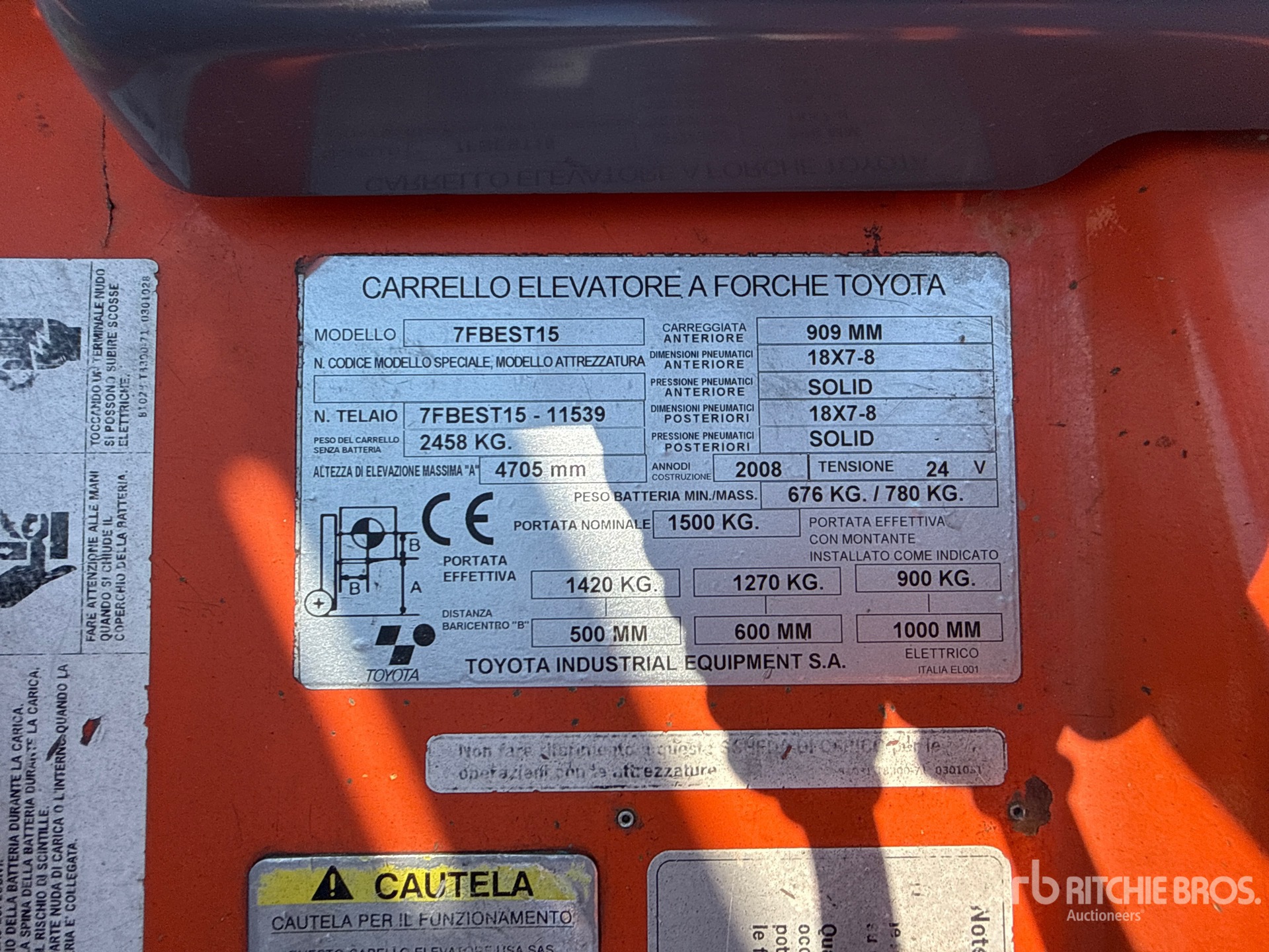 2008 Toyota 7FBEST15