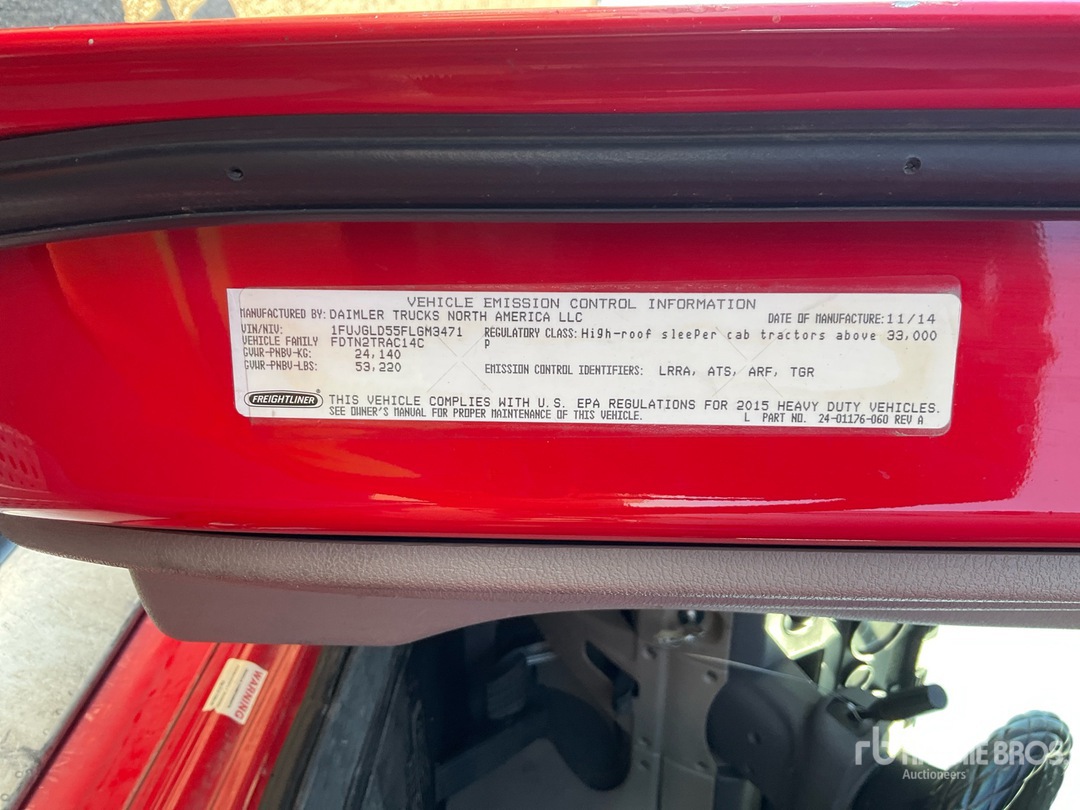 2015 Freightliner CASCADIA 125