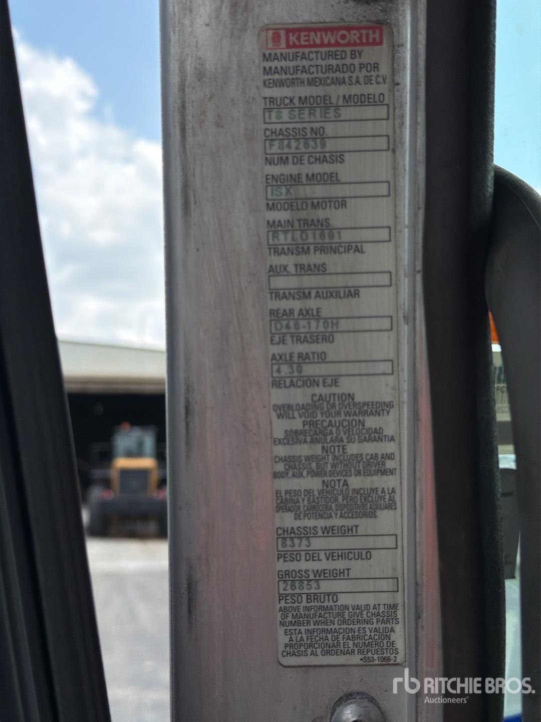 2013 Kenworth T800