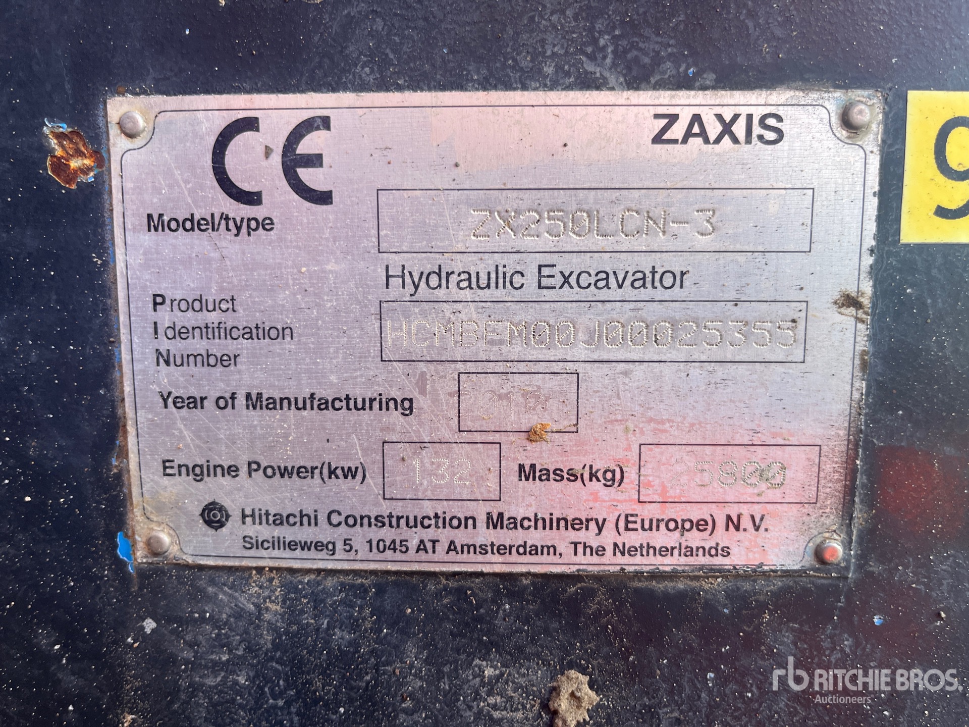 2010 Hitachi ZX250LCN-3