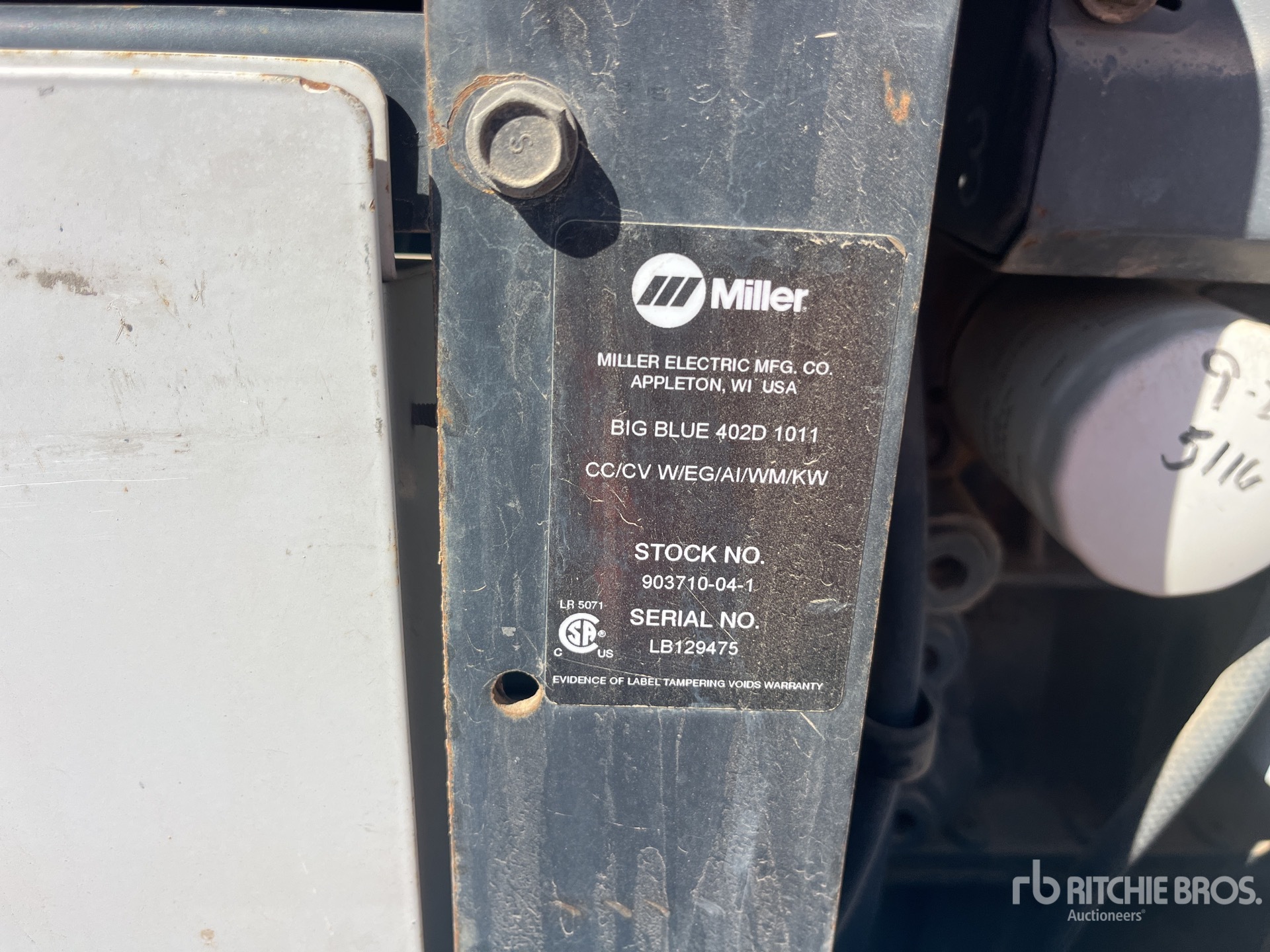 2001 Miller BIG BLUE 402D