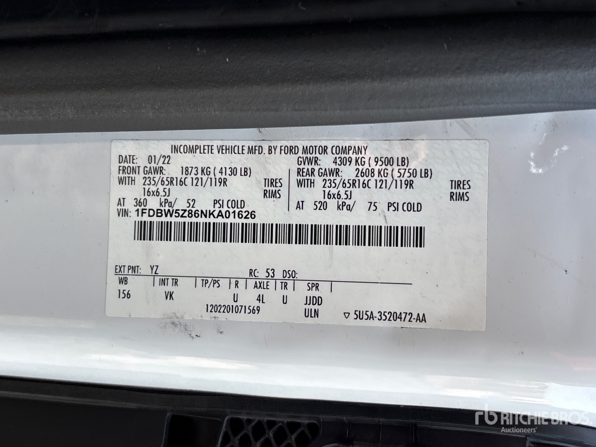 2022 Ford TRANSIT