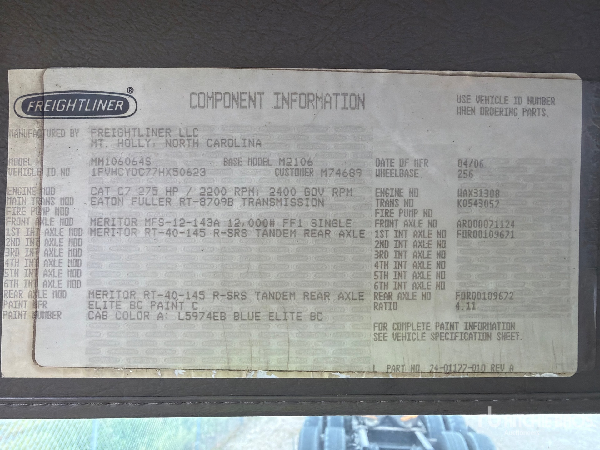2007 Freightliner M2 106