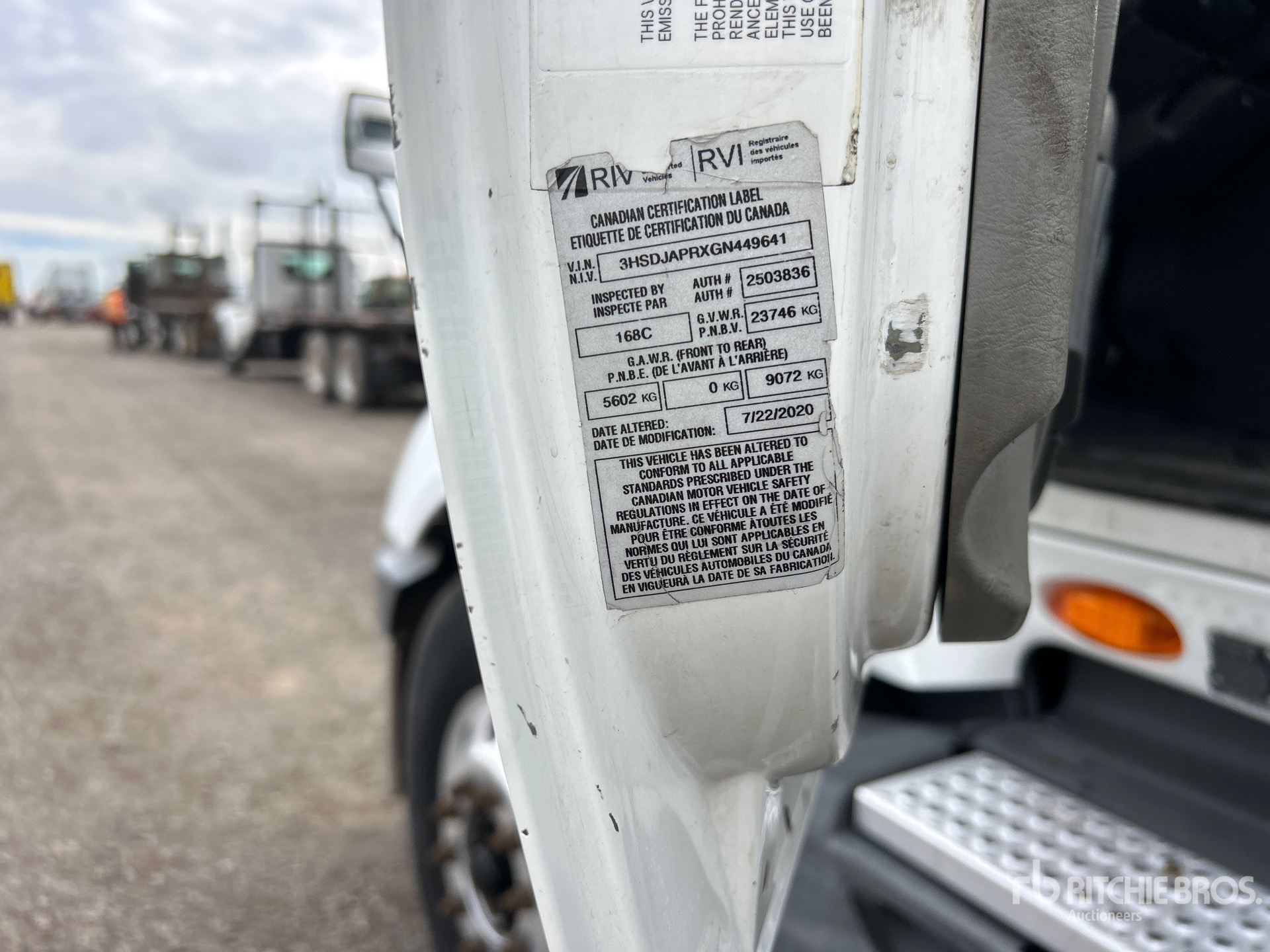 2016 International PROSTAR+ 122