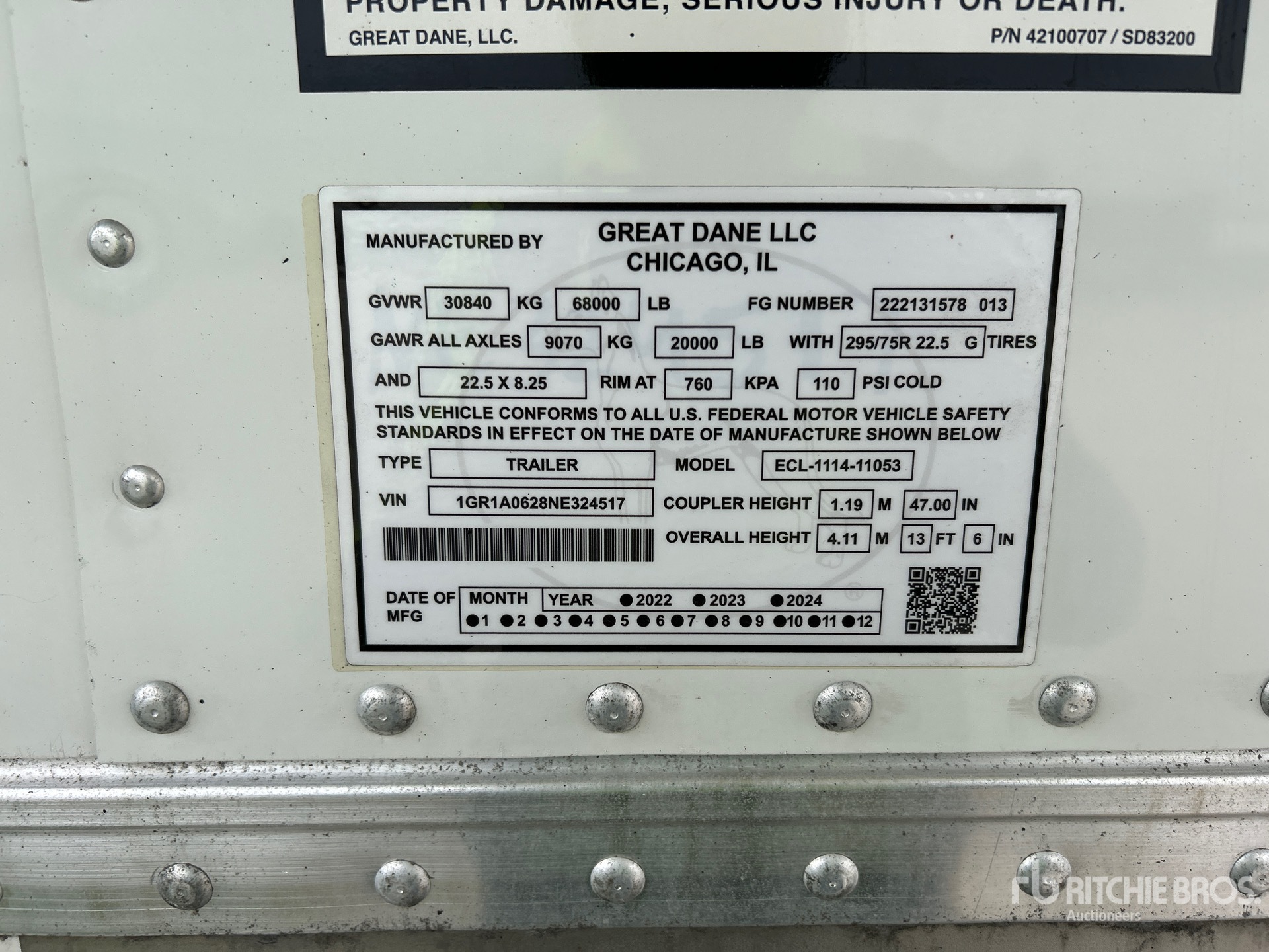 2022 Great Dane ECL111411053