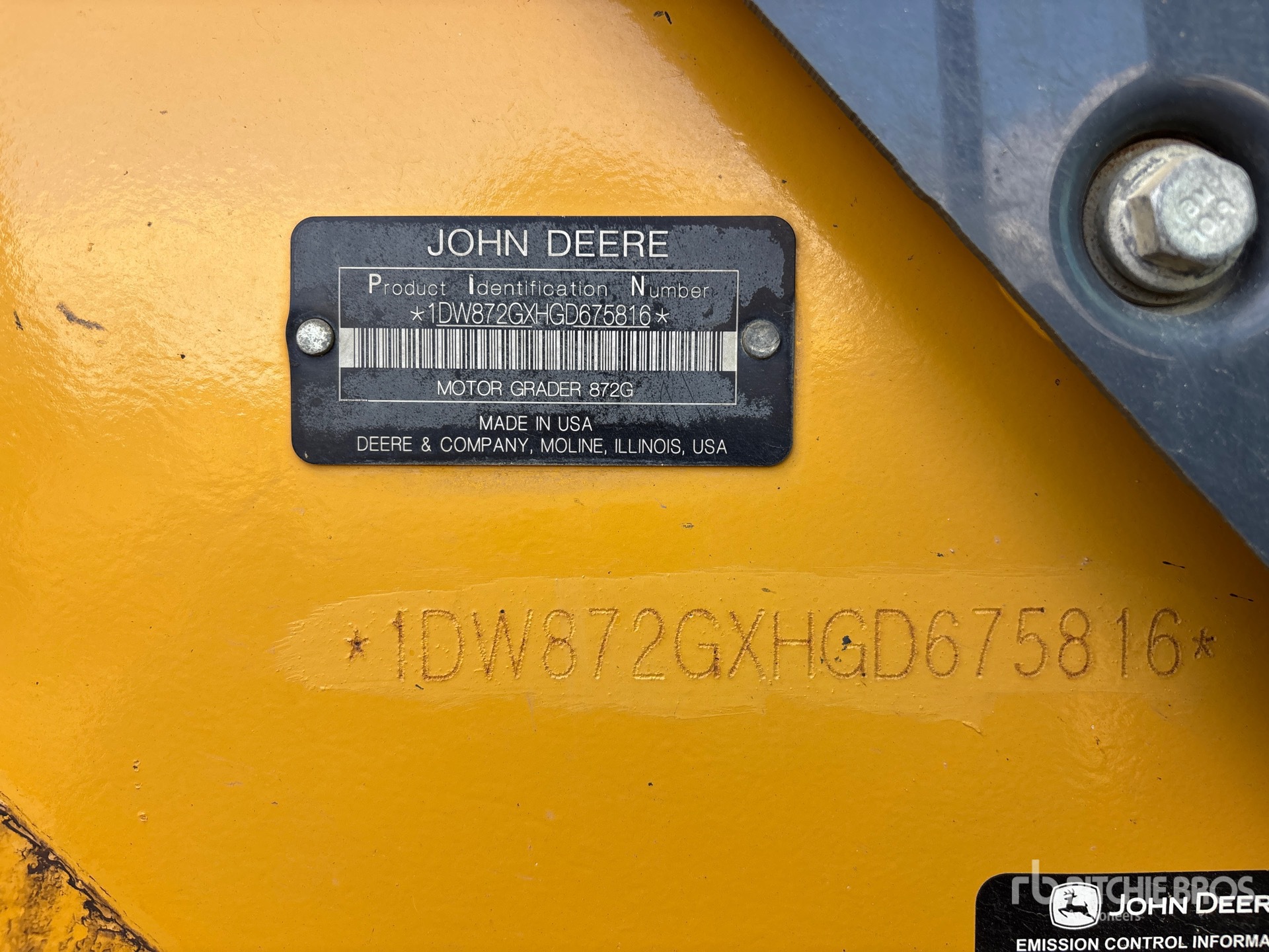 2016 John Deere 872G