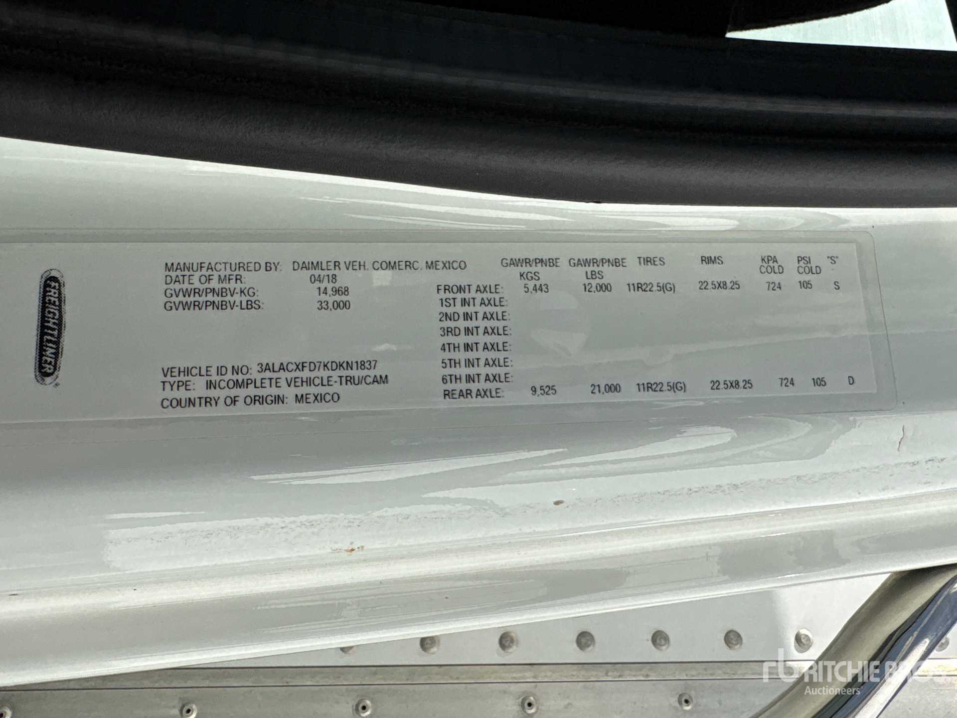 2019 Freightliner M2106