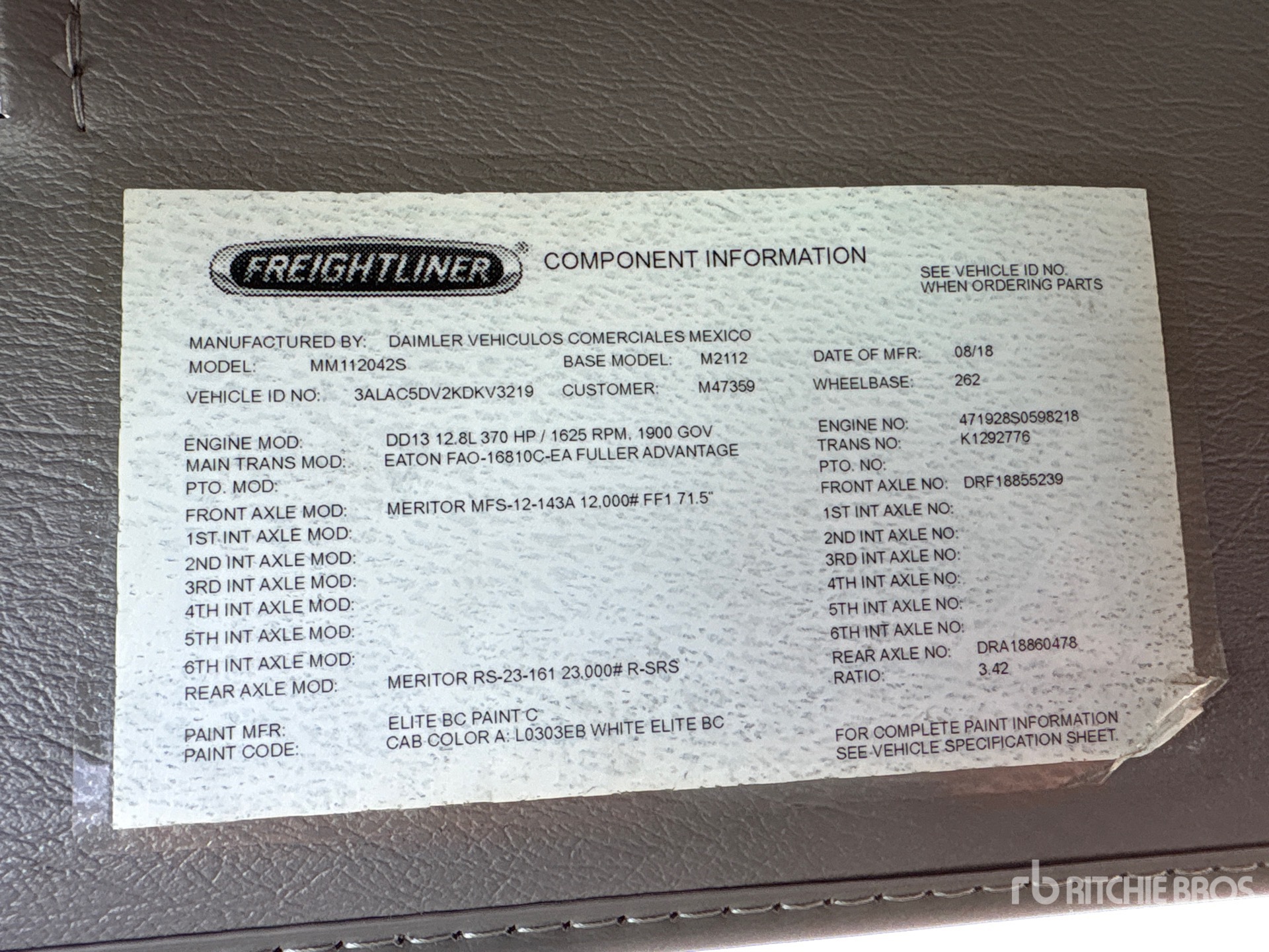 2019 Freightliner M2 112