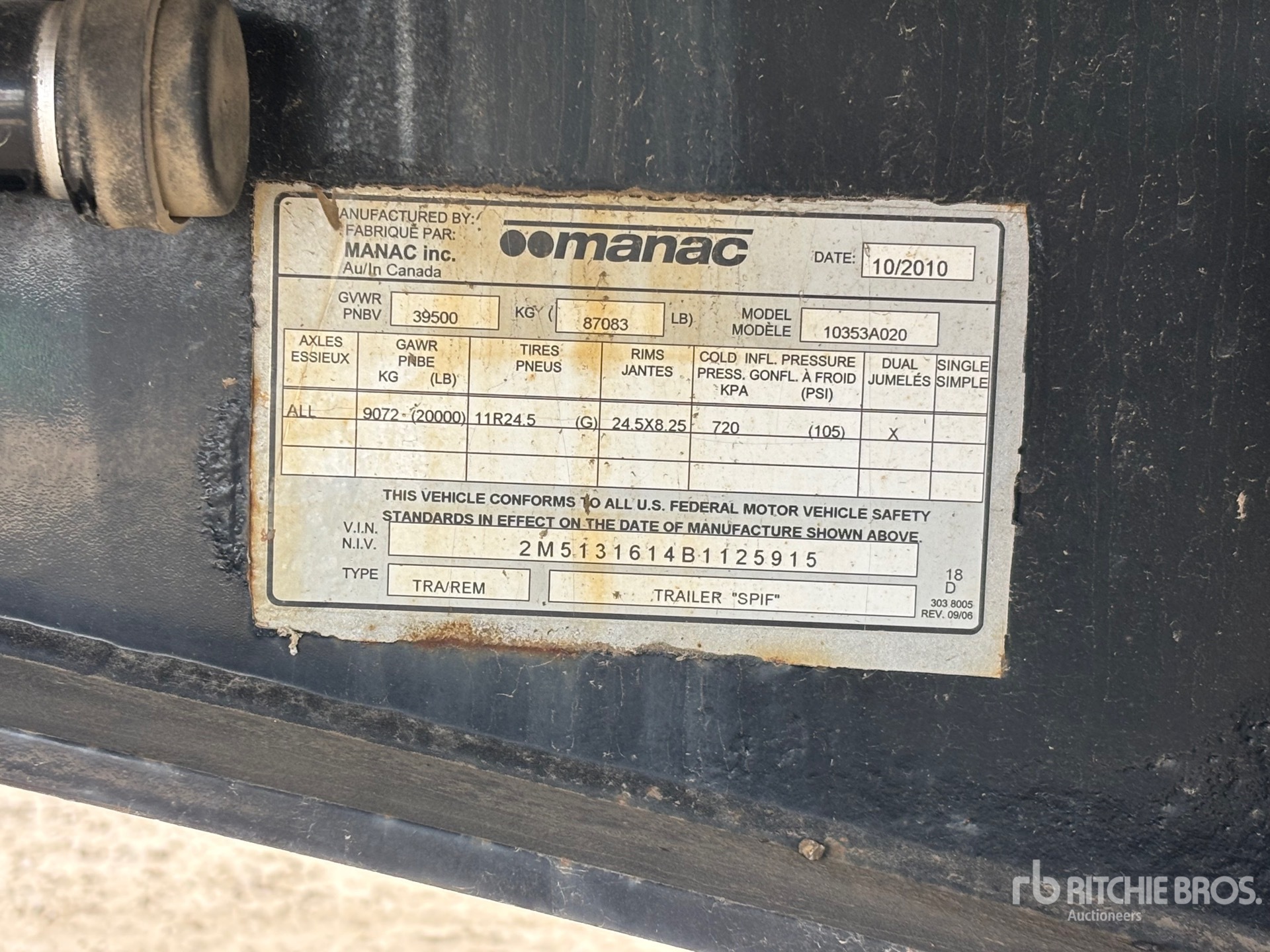 2011 Manac 53 ft Tri/A