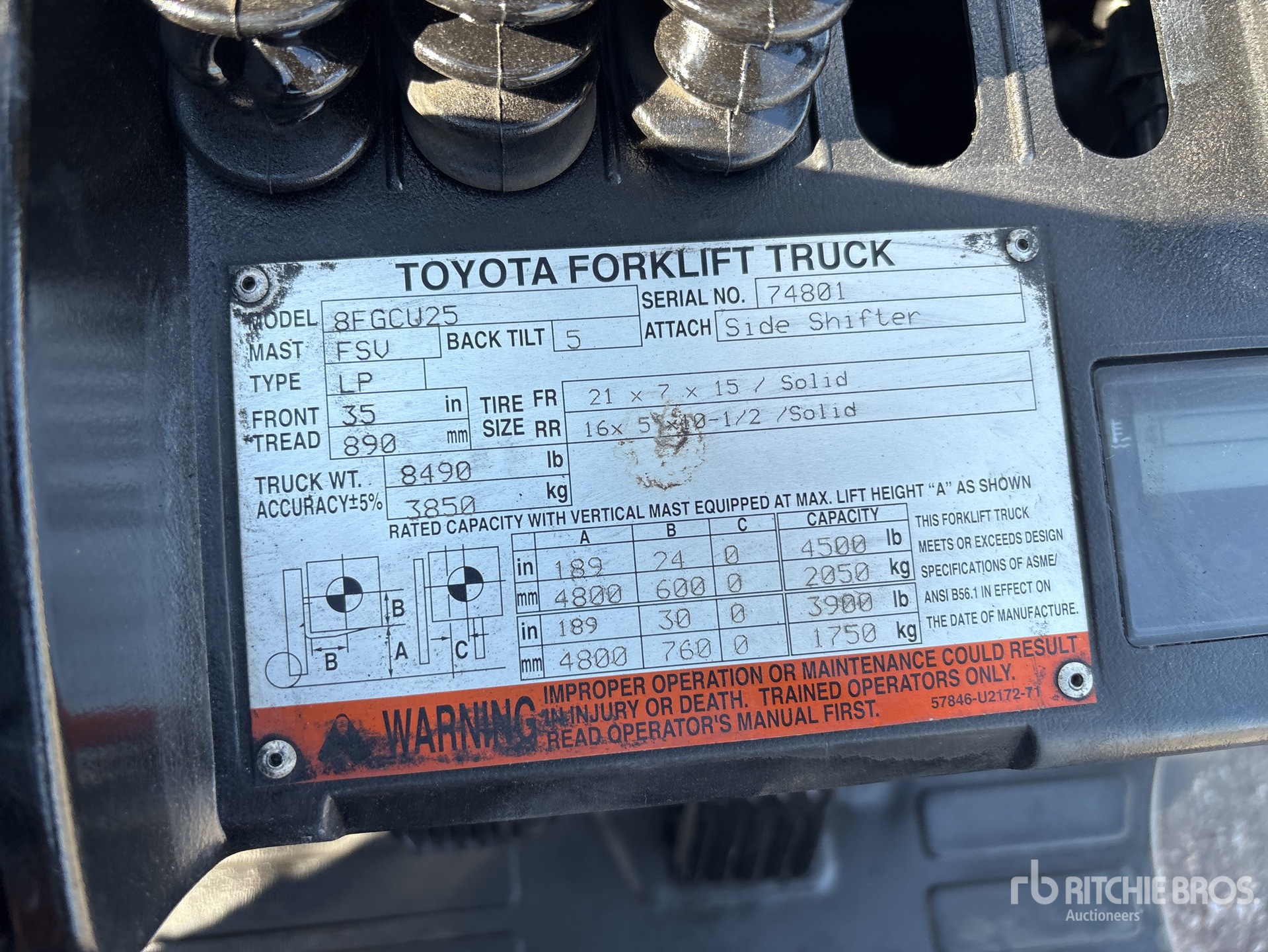Photo of 2016 Toyota 8FGCU25