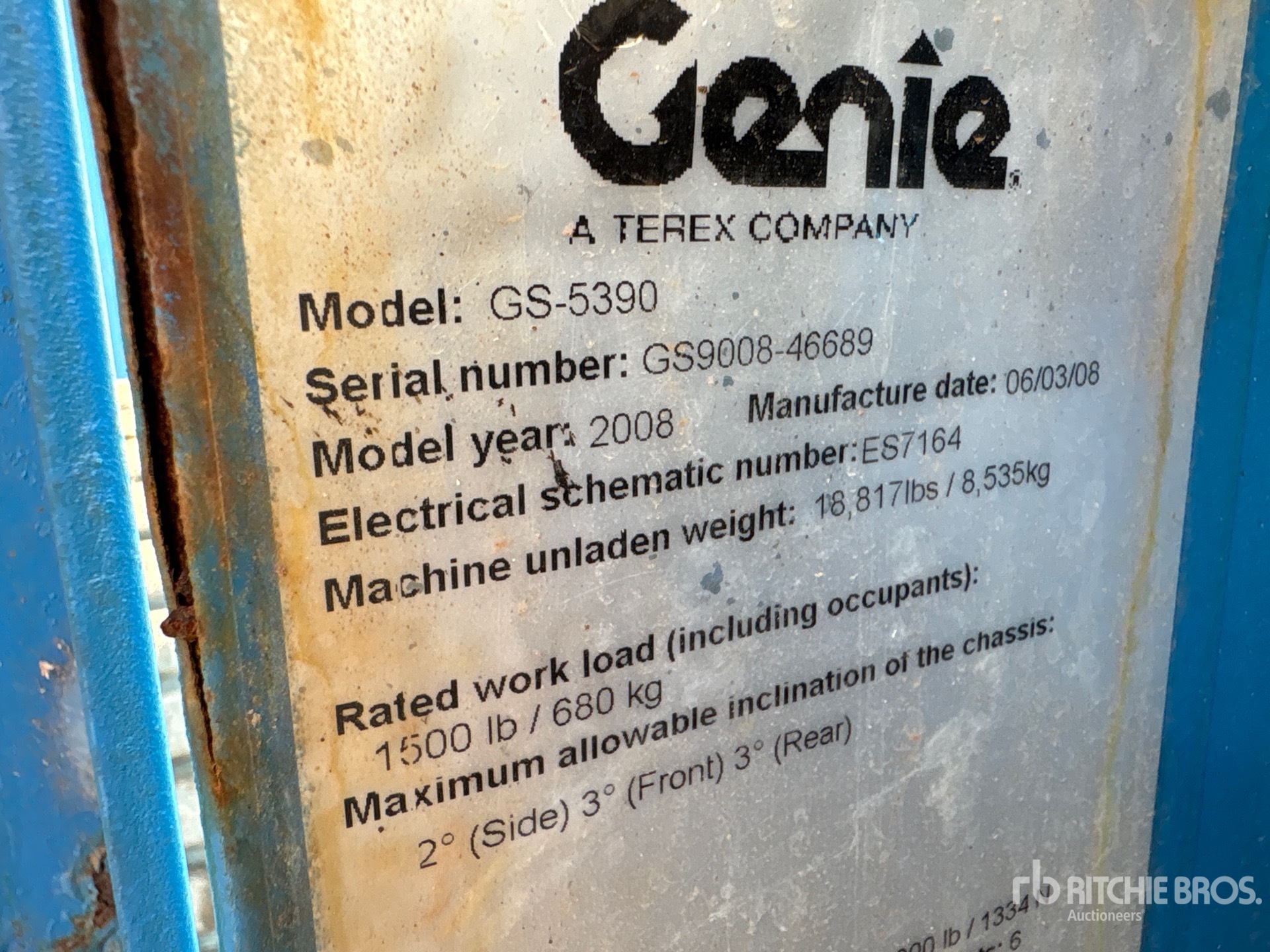 2008 Genie GS-5390RT