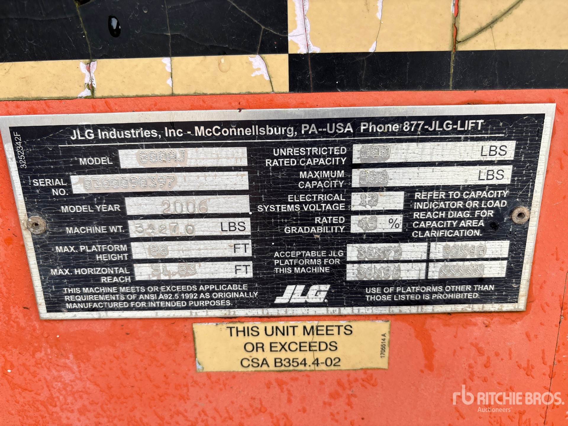 2006 JLG 800 AJ